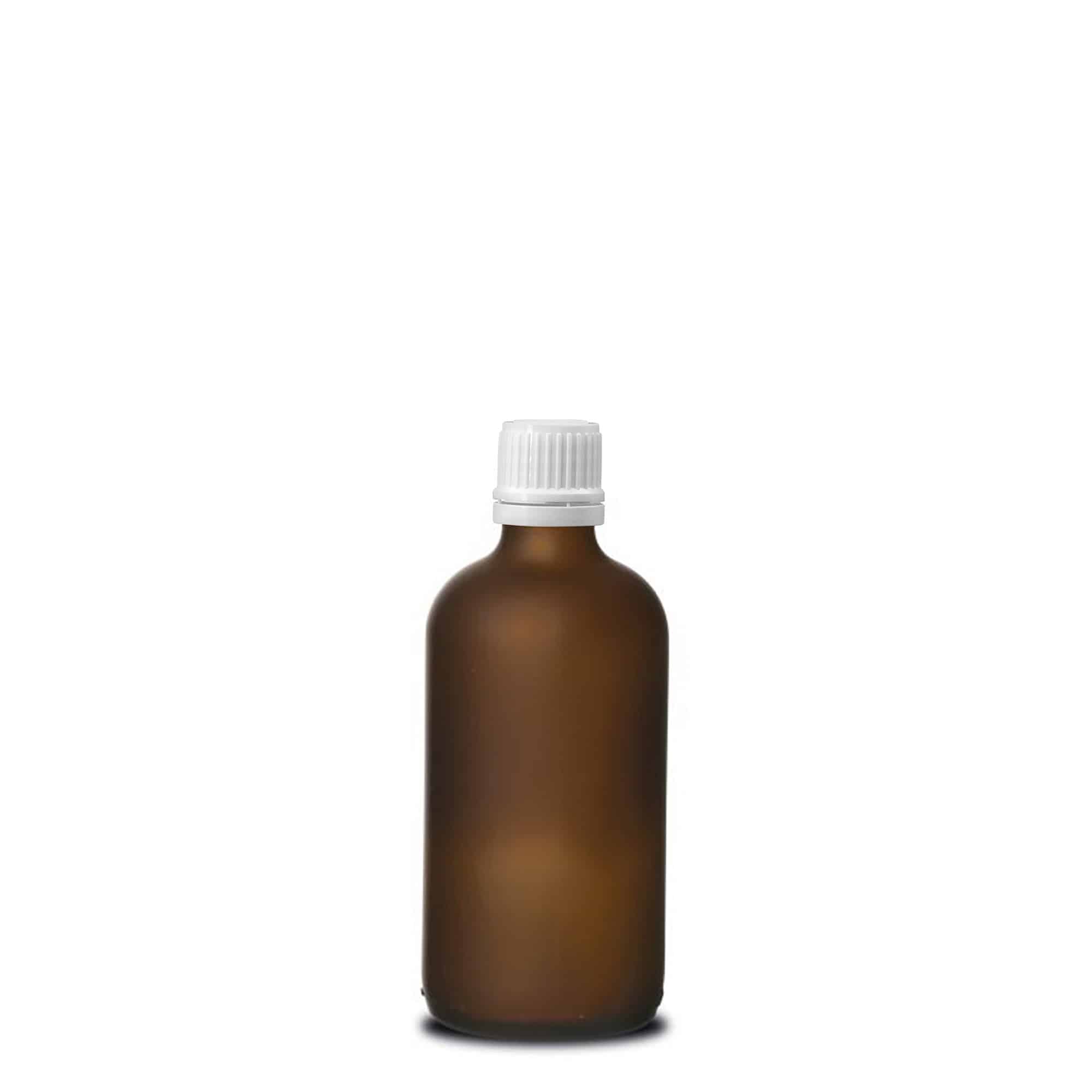 100 ml orvosi üveg, barna matt, nyílás: DIN 18