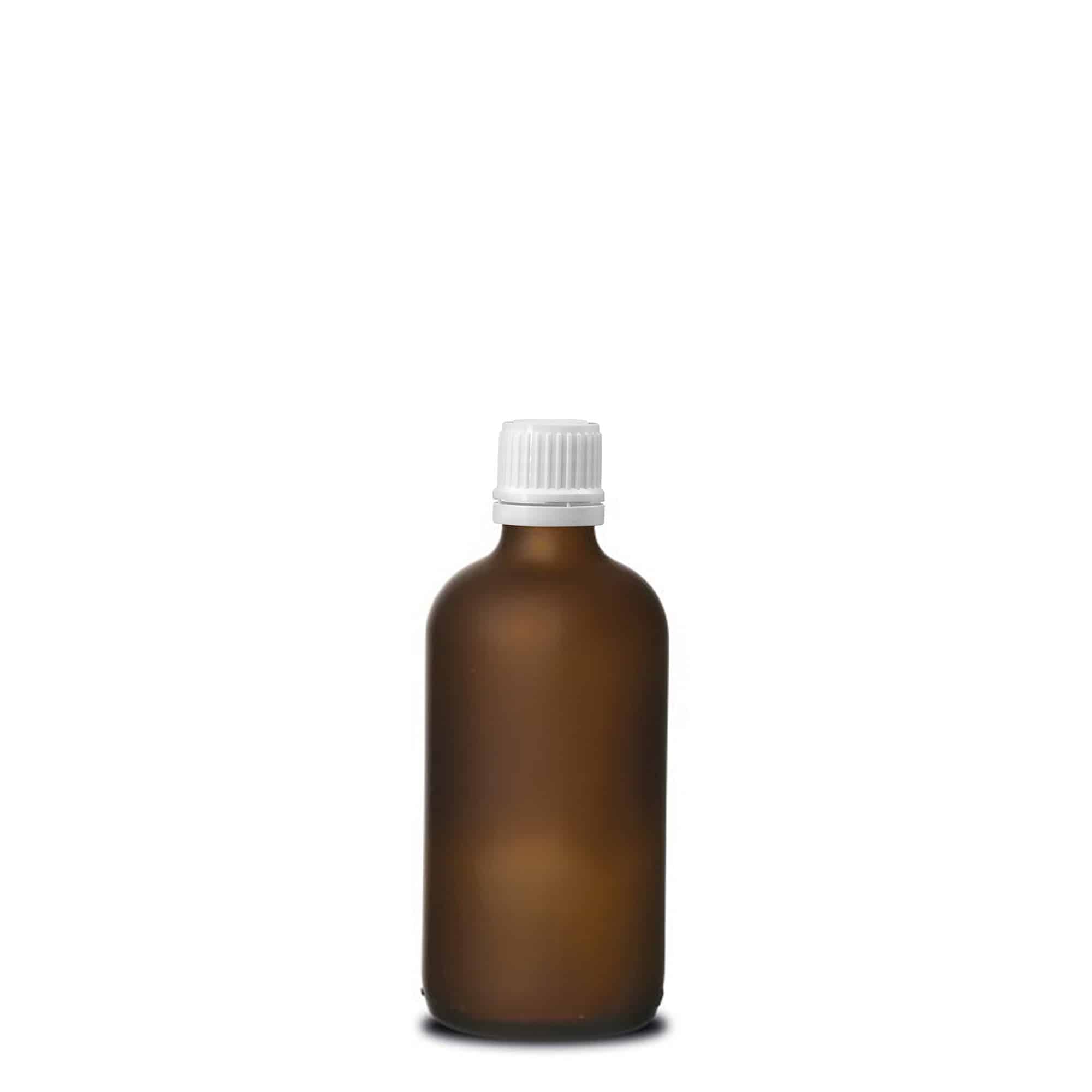 100 ml orvosi üveg, barna matt, nyílás: DIN 18
