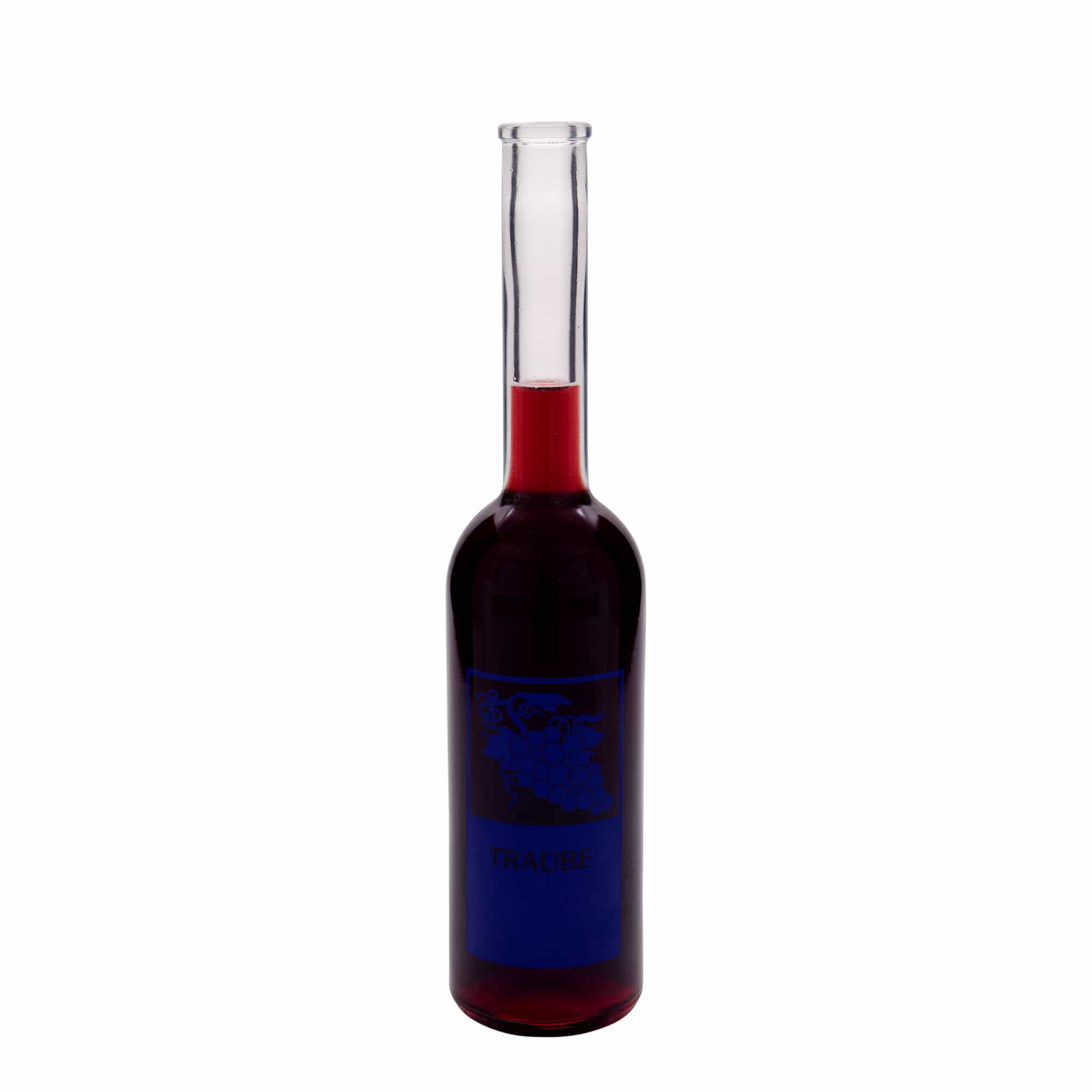 500 ml üvegpalack 'Opera', motívum: szőlő, nyak: parafa