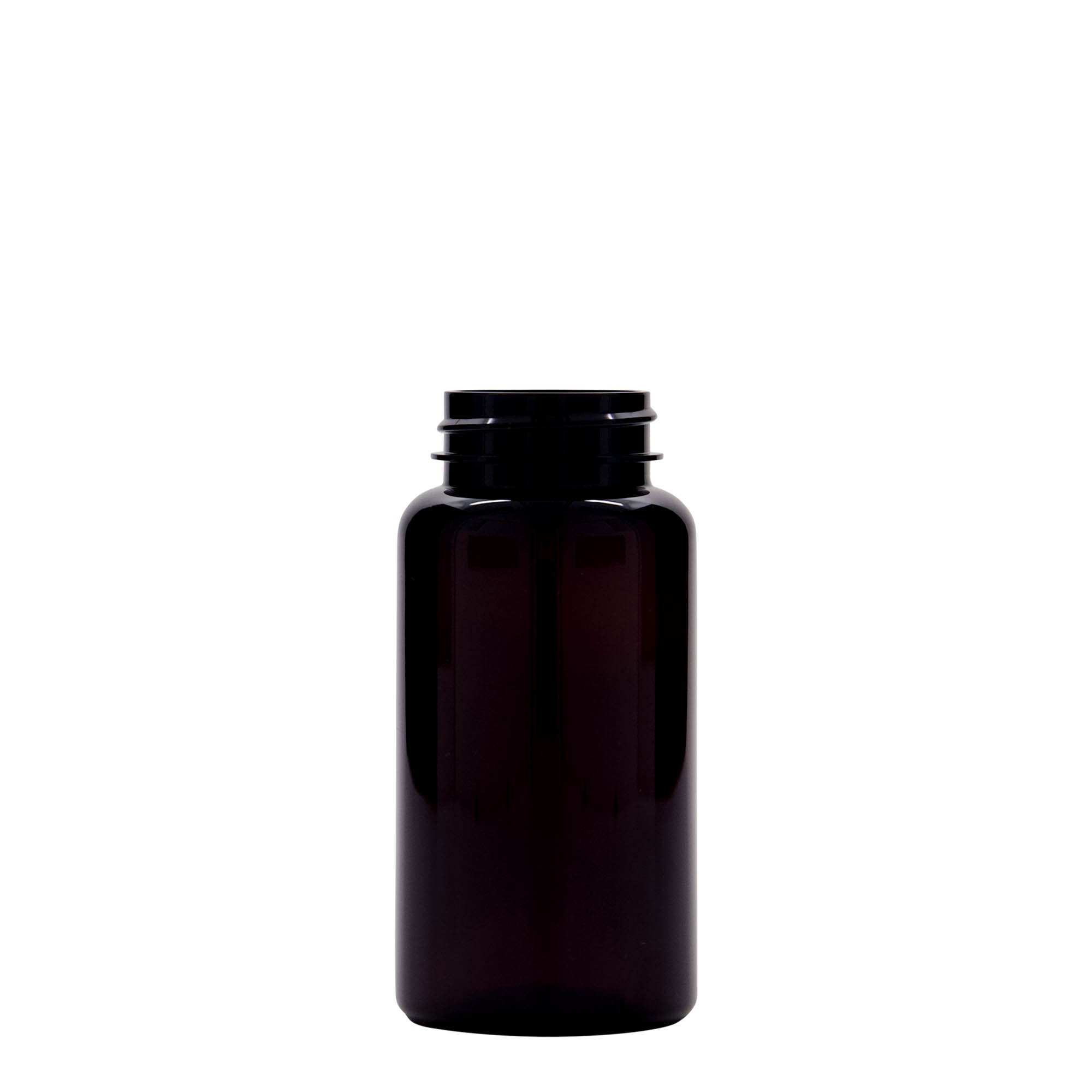 150 ml PET-palack, műanyag, barna, nyakméret: 38/400