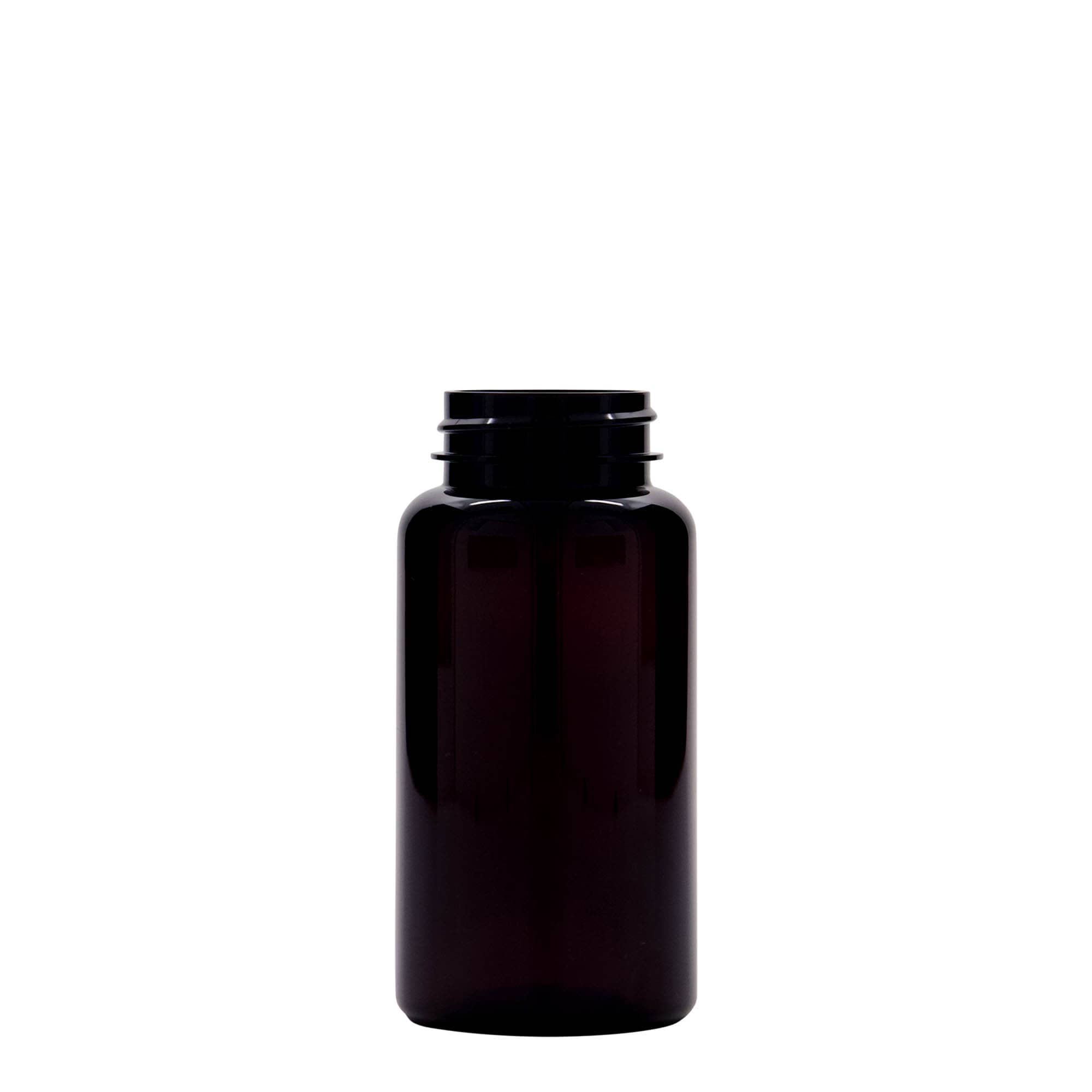 150 ml PET-palack, műanyag, barna, nyakméret: 38/400