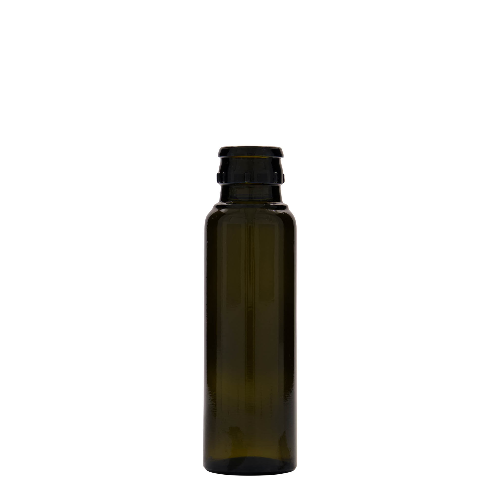 100 ml ecet-/olajadagoló 'Willy New', üveg, antikzöld, nyílás: DOP