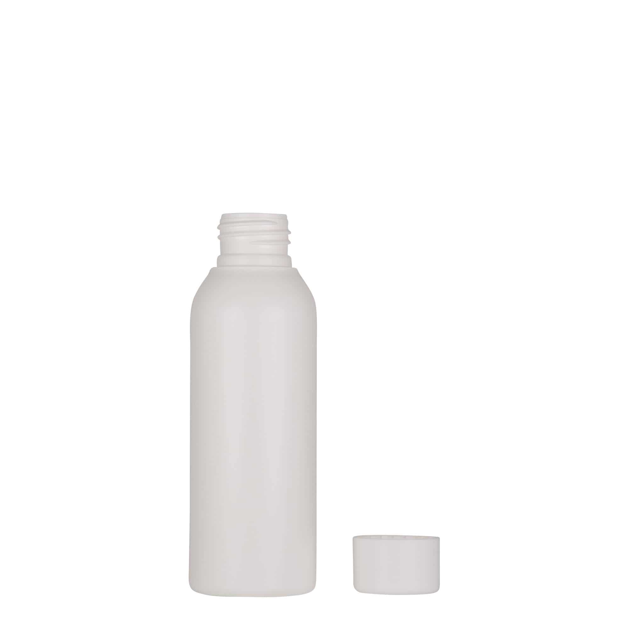 100 ml-es műanyag palack 'Tuffy', HDPE, fehér, szájnyílás: GPI 24/410