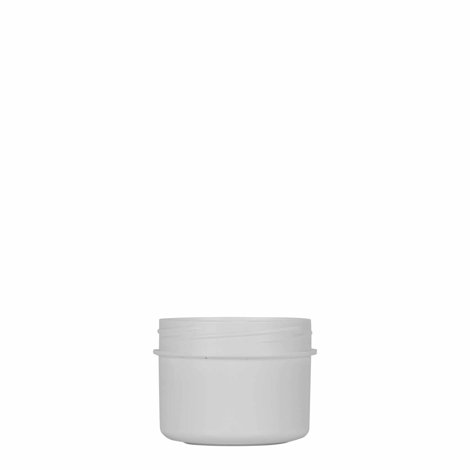 35 ml műanyag tégely 'White Line', PP, fehér, nyílás: csavarzár