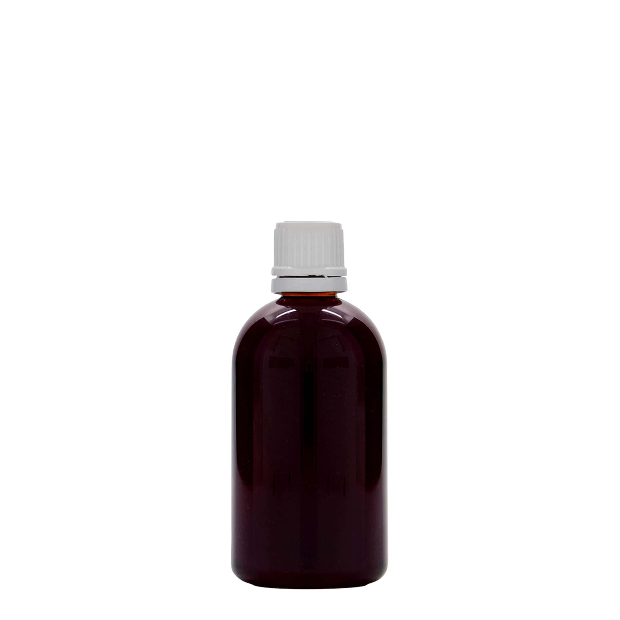 100 ml PET orvosi üveg 'Easy Living', műanyag, nyílás: DIN 18