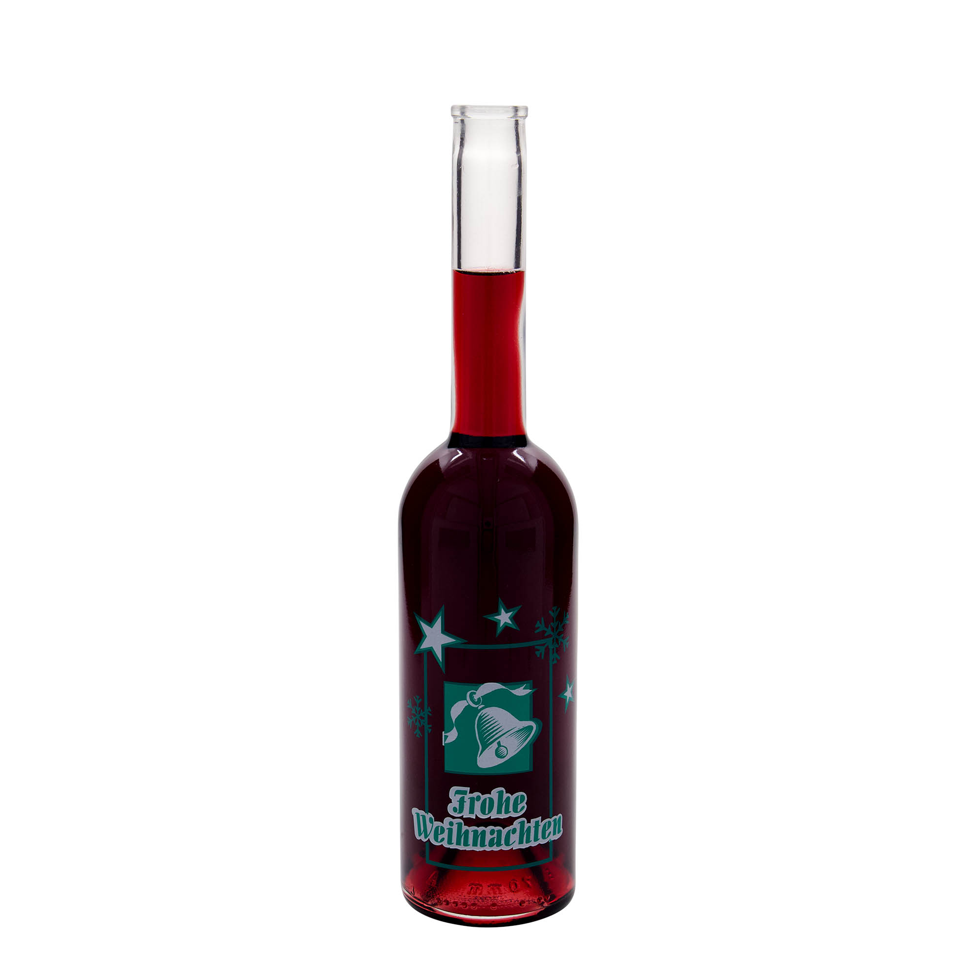 500 ml üvegpalack 'Opera', motívum: Boldog Karácsonyt, nyílás: parafa