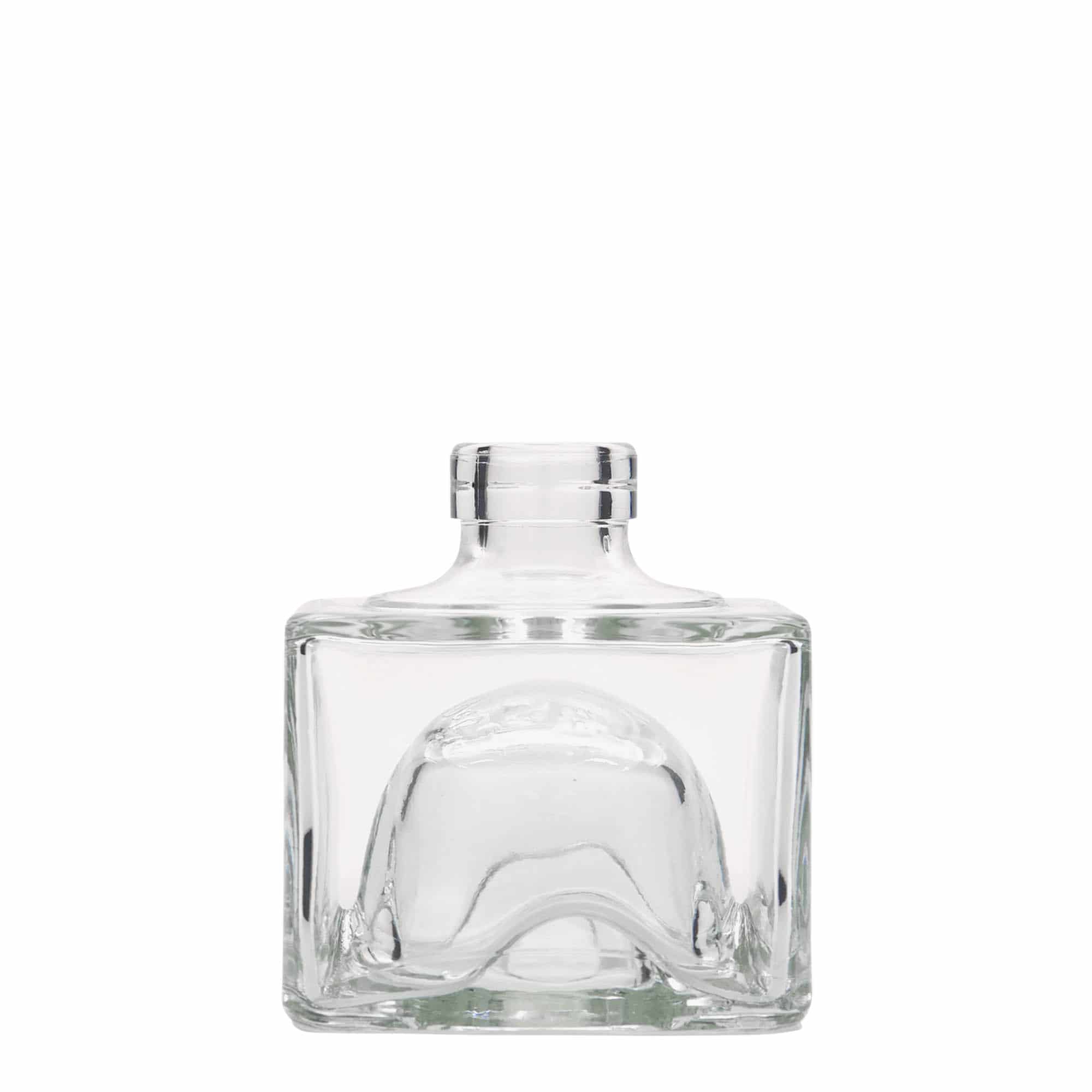 200 ml-es üvegpalack 'Cocolores', négyzet alakú, szájnyílás: parafadugó