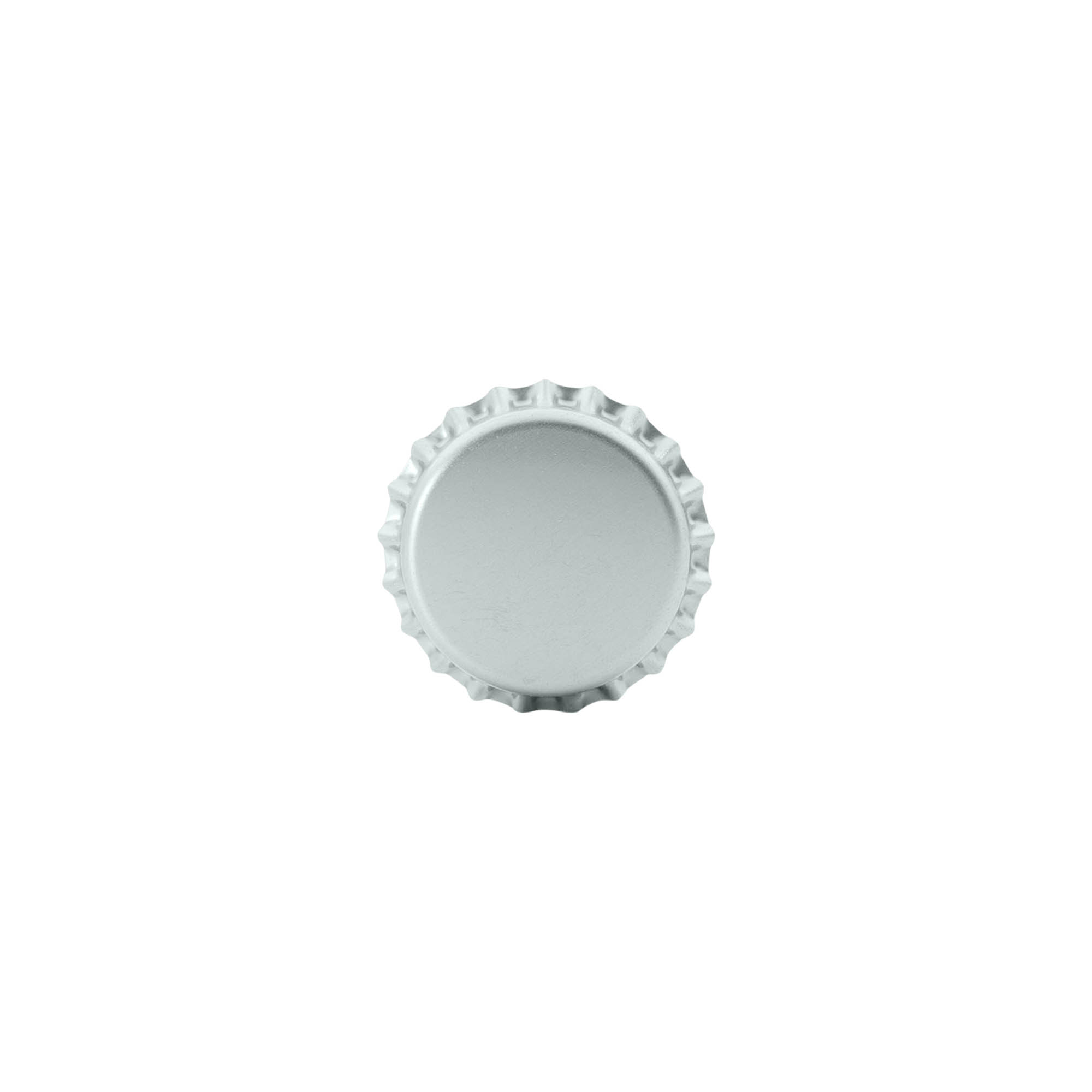 26 mm-es fém kupak, ezüst színű 26 mm-es fém kupak, ezüst színű