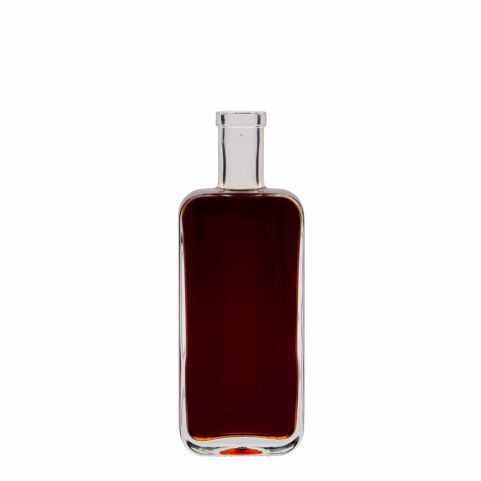200 ml üvegpalack 'Nice', téglalap alakú, nyílás: parafa