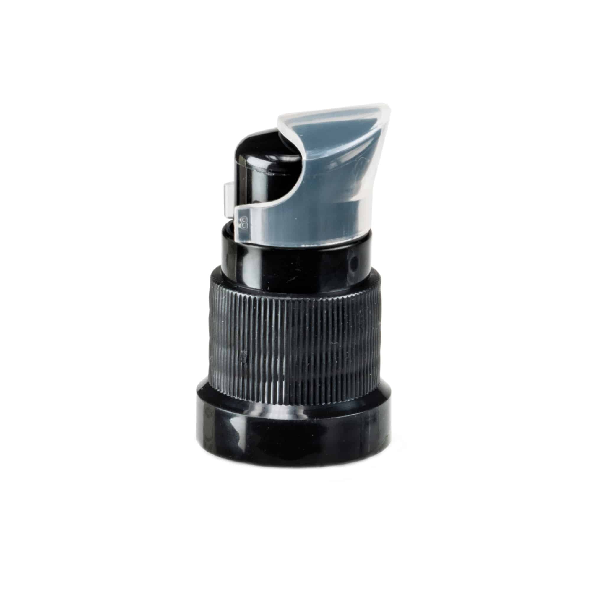 Csavarzáras lotionpumpa, PP műanyag, fekete, nyílásméret: DIN 18 Csavarzáras lotionpumpa, PP műanyag, fekete, nyílásméret: DIN 18