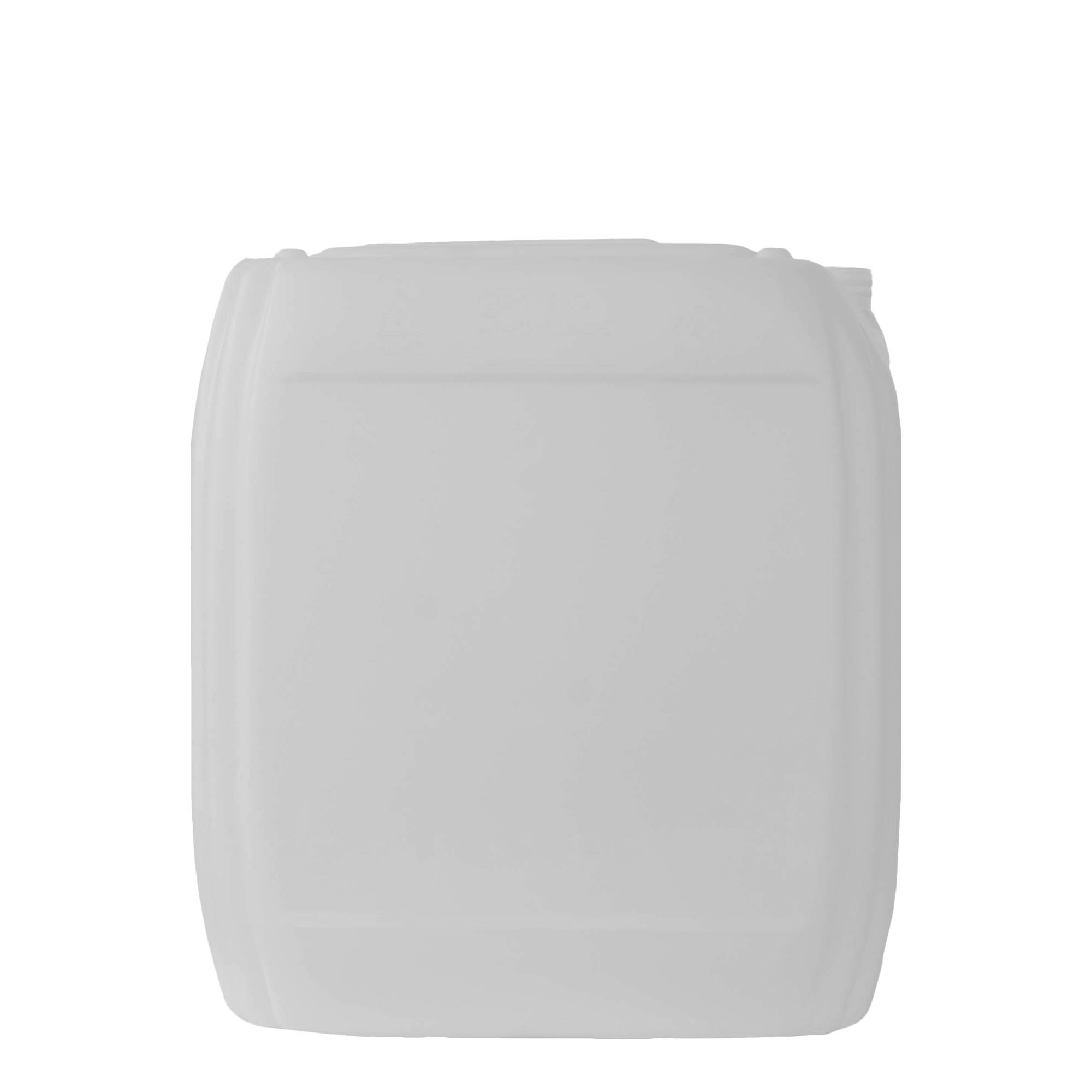 25 l kanna, téglalap alakú, HDPE műanyag, natúr, nyílás: ND 60 25 l kanna, téglalap alakú, HDPE műanyag, natúr, nyílás: ND 60