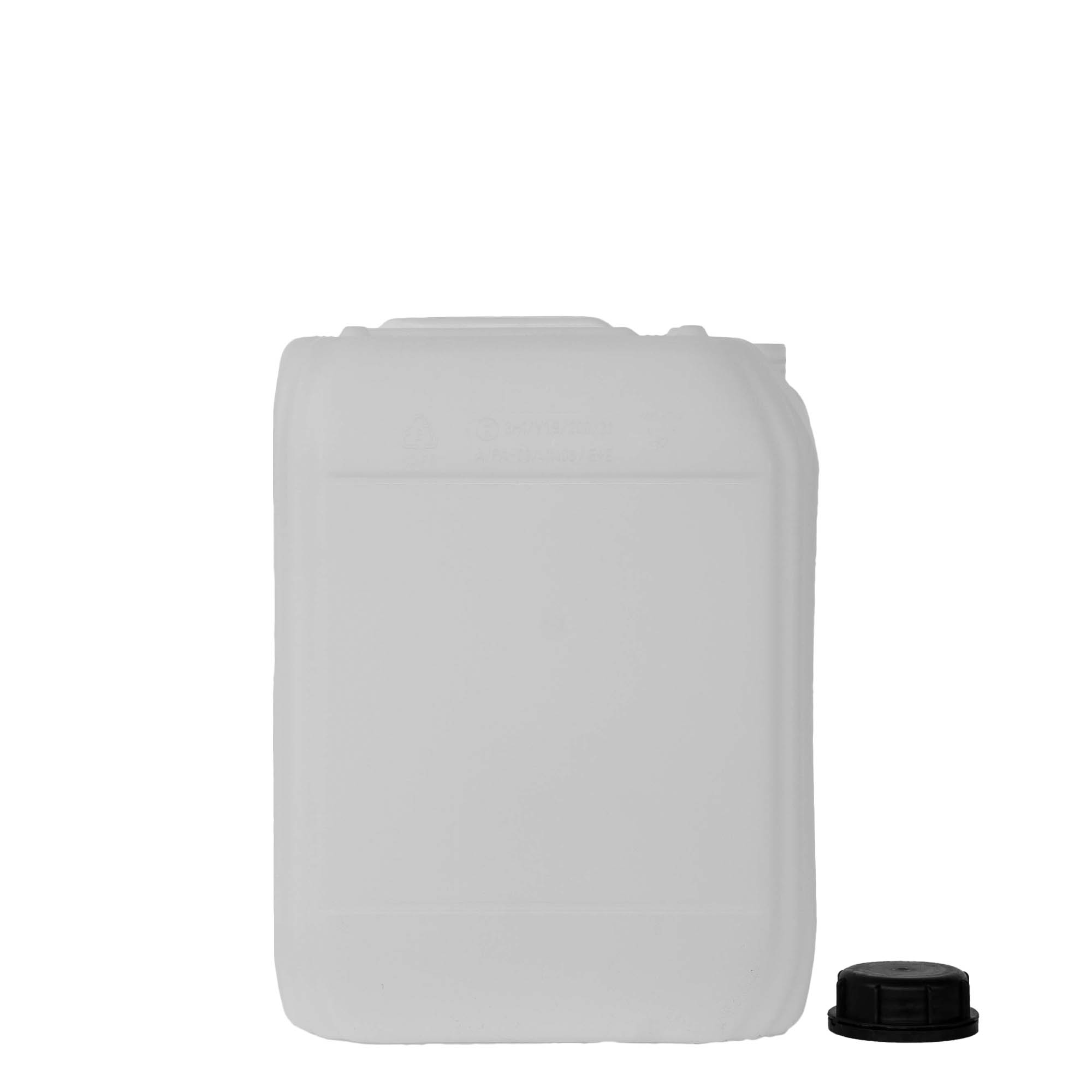 20 l kanna, téglalap alakú, HDPE műanyag, natúr, nyílás: ND 60 20 l kanna, téglalap alakú, HDPE műanyag, natúr, nyílás: ND 60
