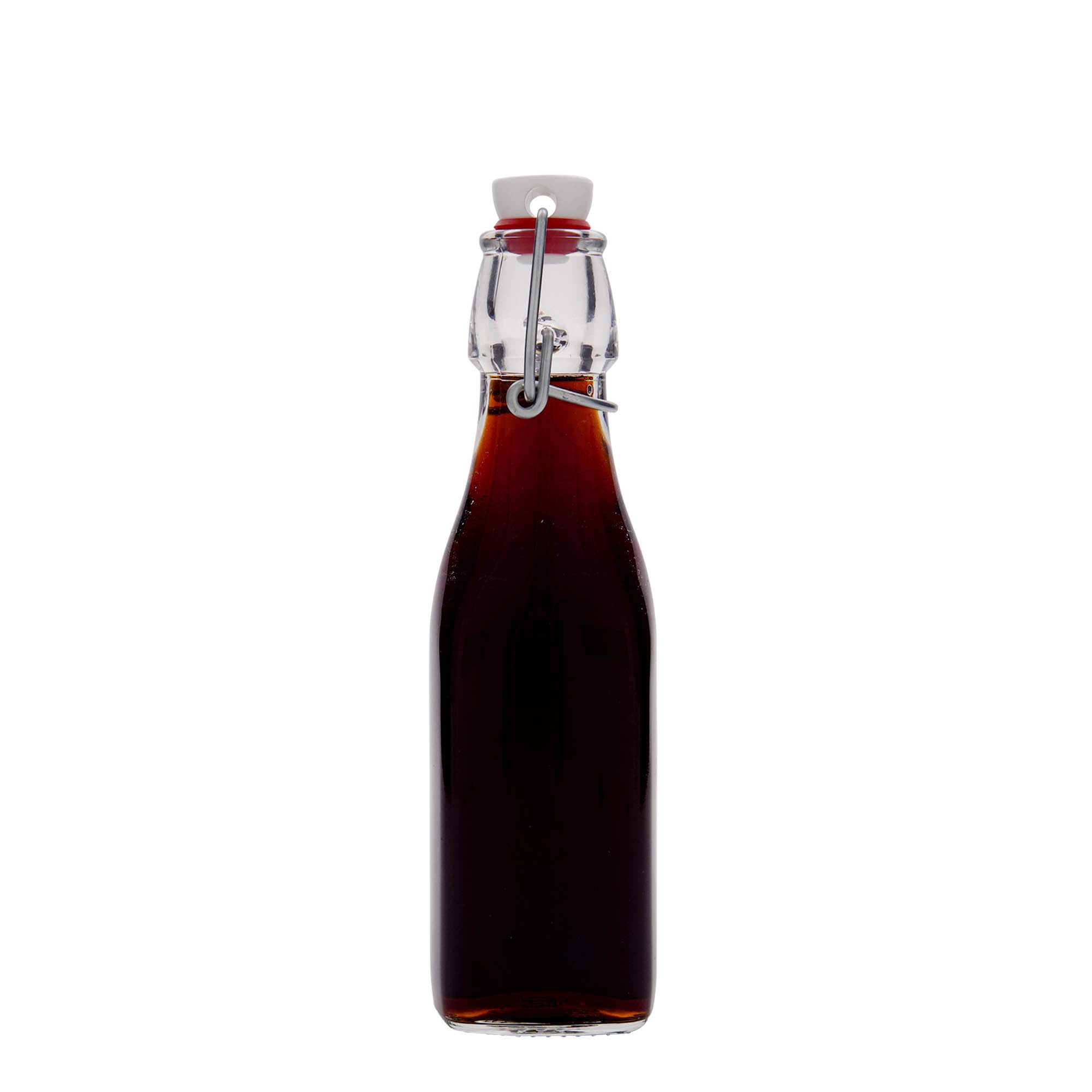 250 ml üveges palack 'Swing, négyzet alakú, nyílás: csatos záróelem'