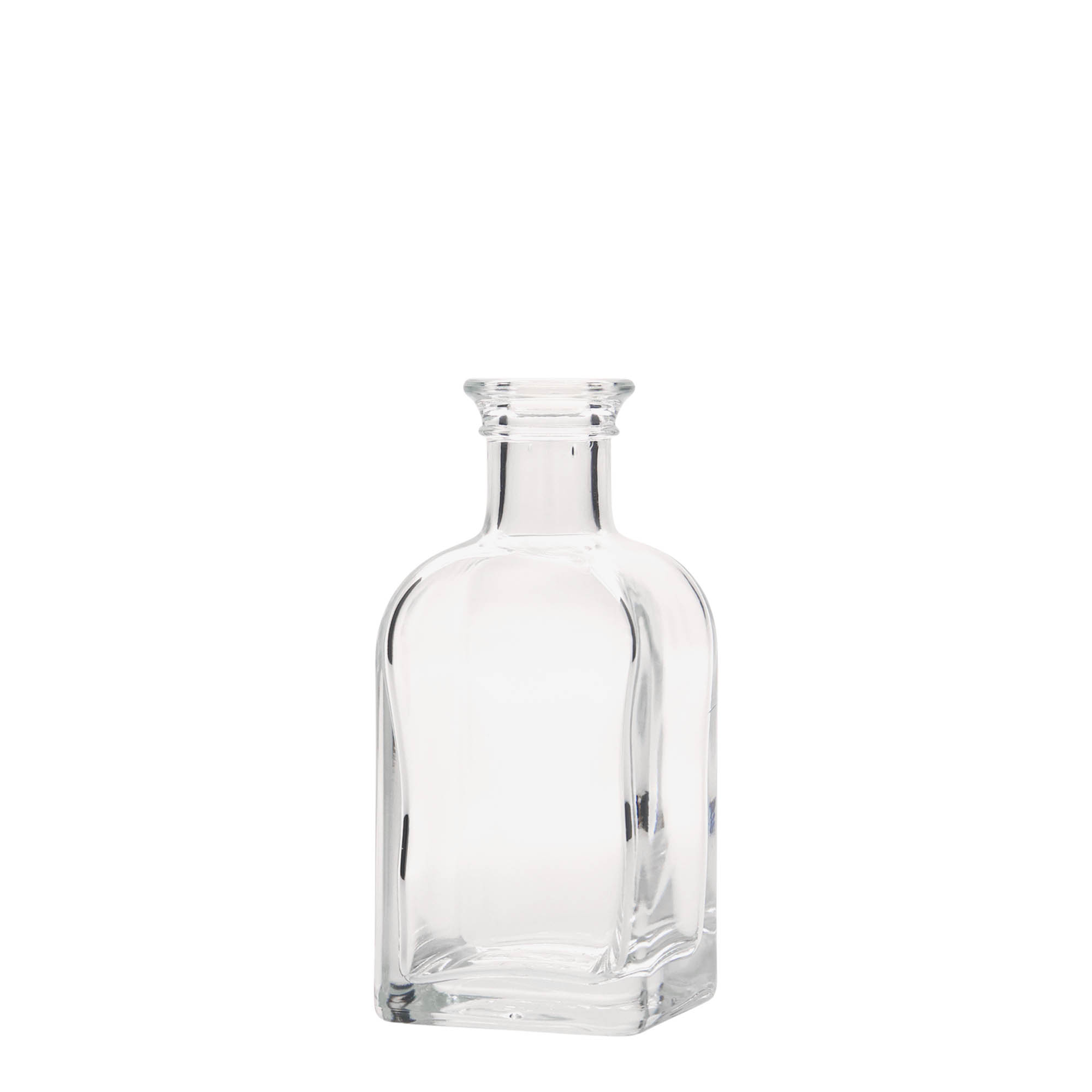 100 ml üvegpalack Apotheker Carré, négyzet alakú, nyílás: parafa 100 ml üvegpalack Apotheker Carré, négyzet alakú, nyílás: parafa