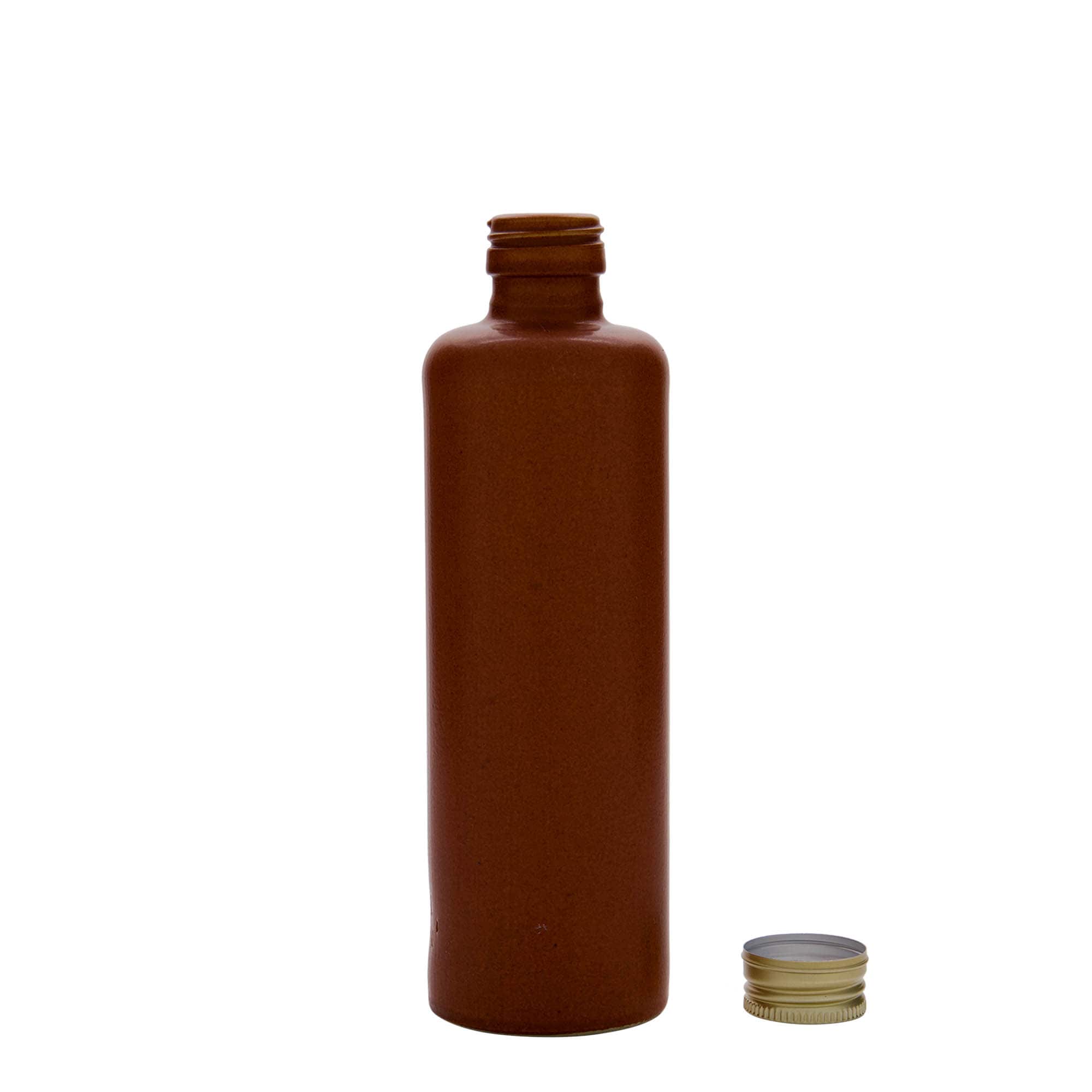 350 ml agyagedény, kőedény, vörösbarna, száj: PP 31,5