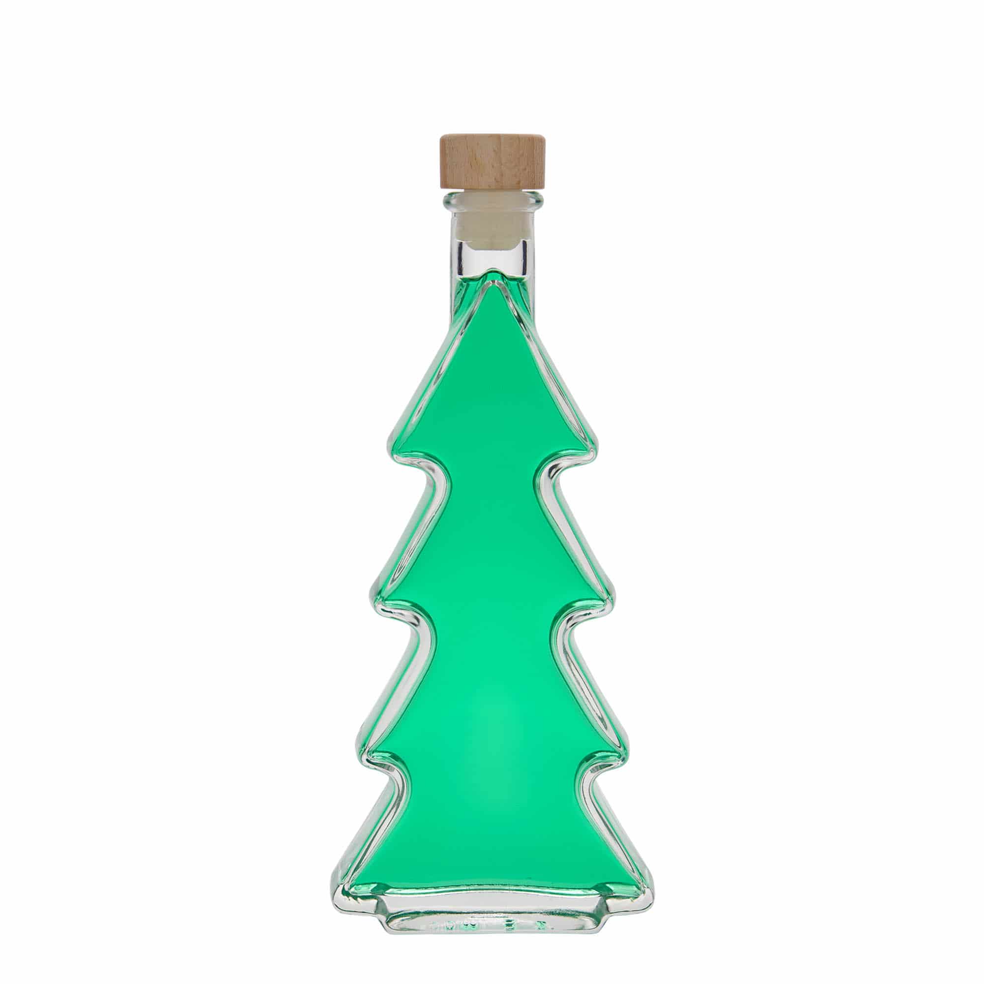 200 ml-es üvegpalack 'Tannenbaum', szájnyílás: parafadugó
