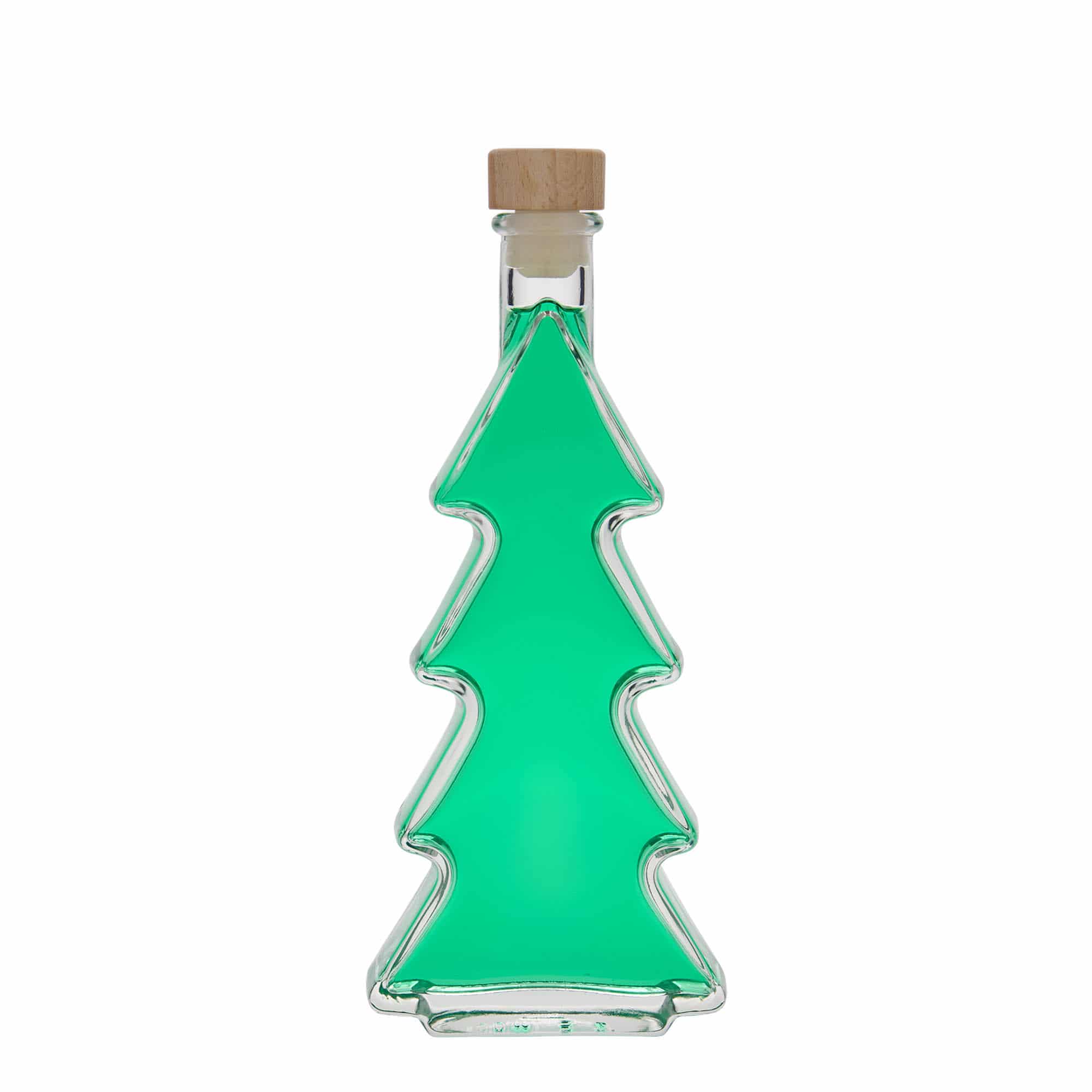 200 ml üvegpalack 'Fenyőfa', nyílás: parafa