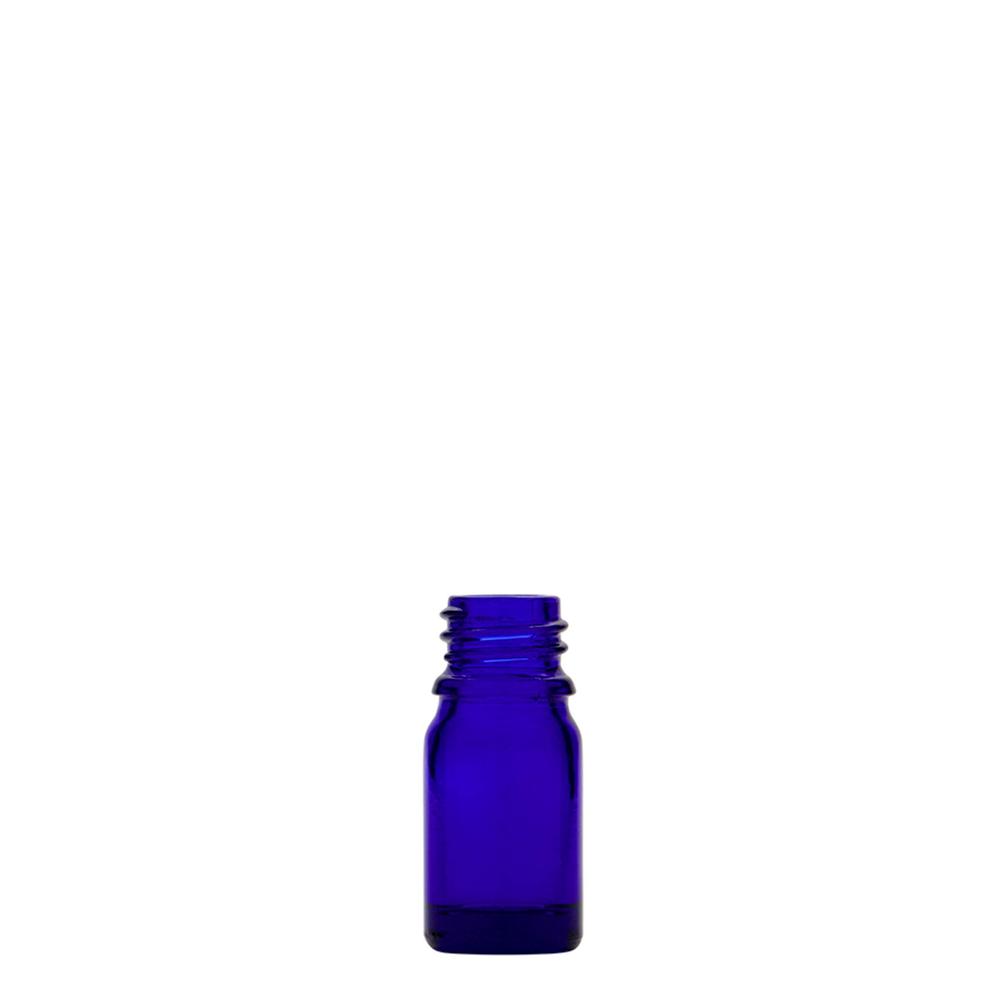 5 ml orvosi üveg, üveg, királykék, nyílás: DIN 18