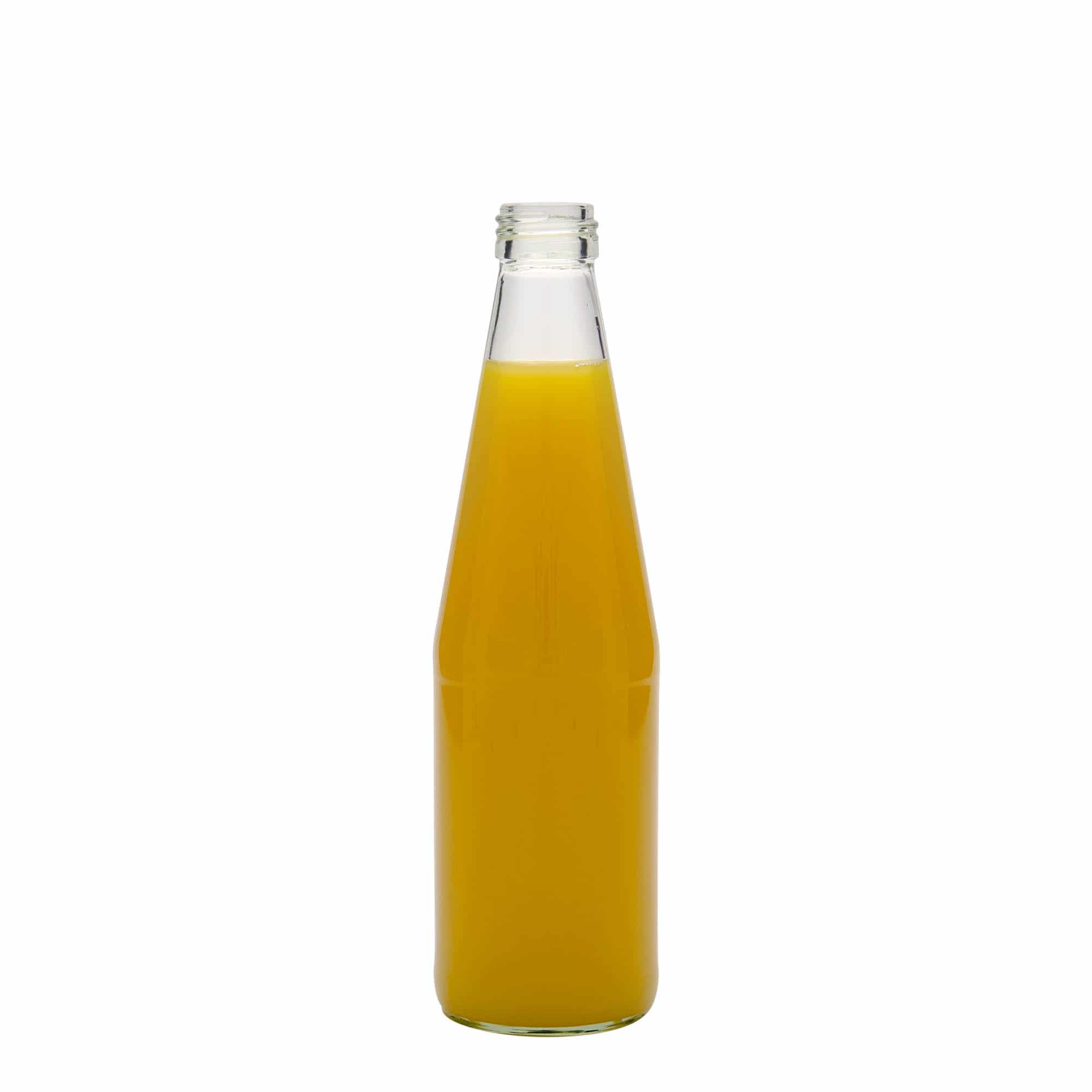 330 ml-es univerzális palack répa alakú, üveg, szájnyílás: PP 28