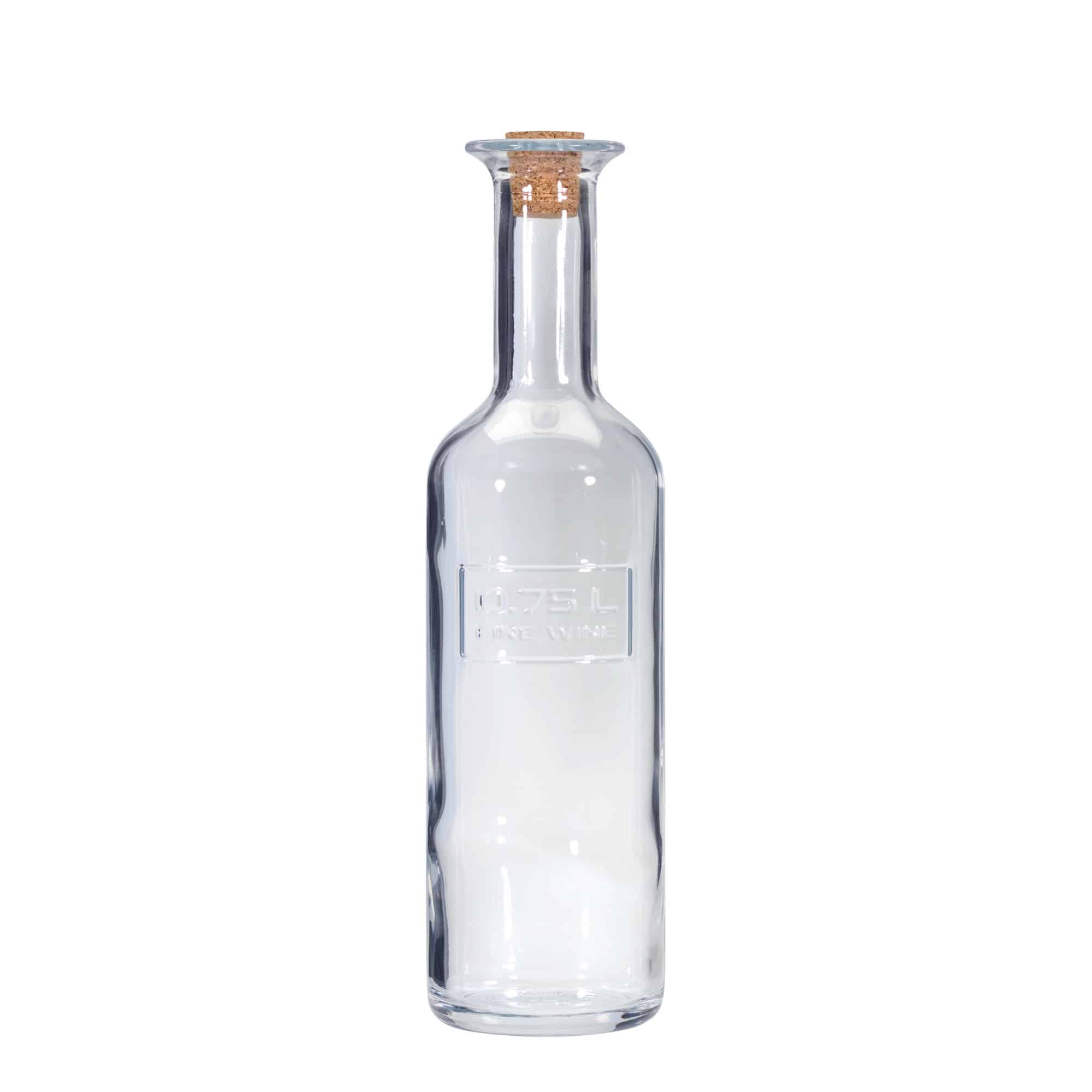 750 ml-es üvegpalack 'Optima Fine Wine', szájnyílás: parafadugó