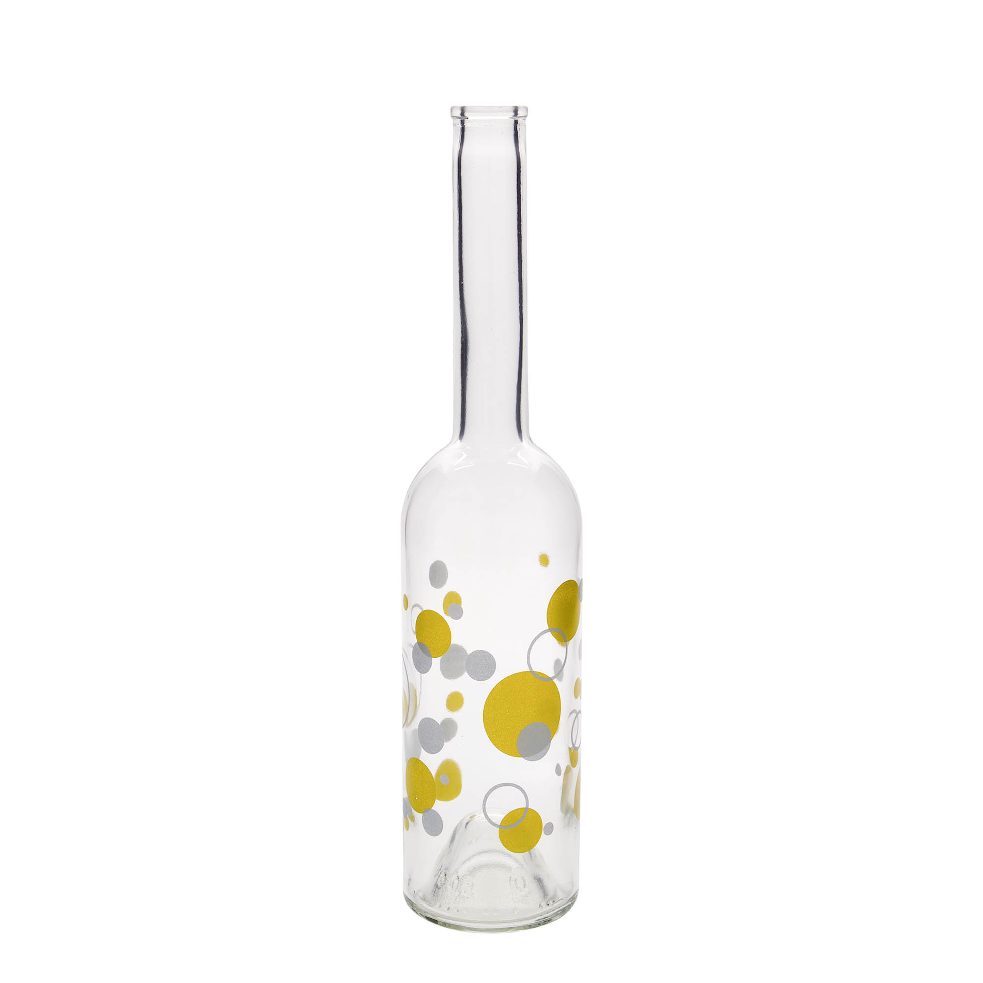 500 ml üveges palack 'Opera', minta: pontok, nyílás: parafa 500 ml üveges palack 'Opera', minta: pontok, nyílás: parafa