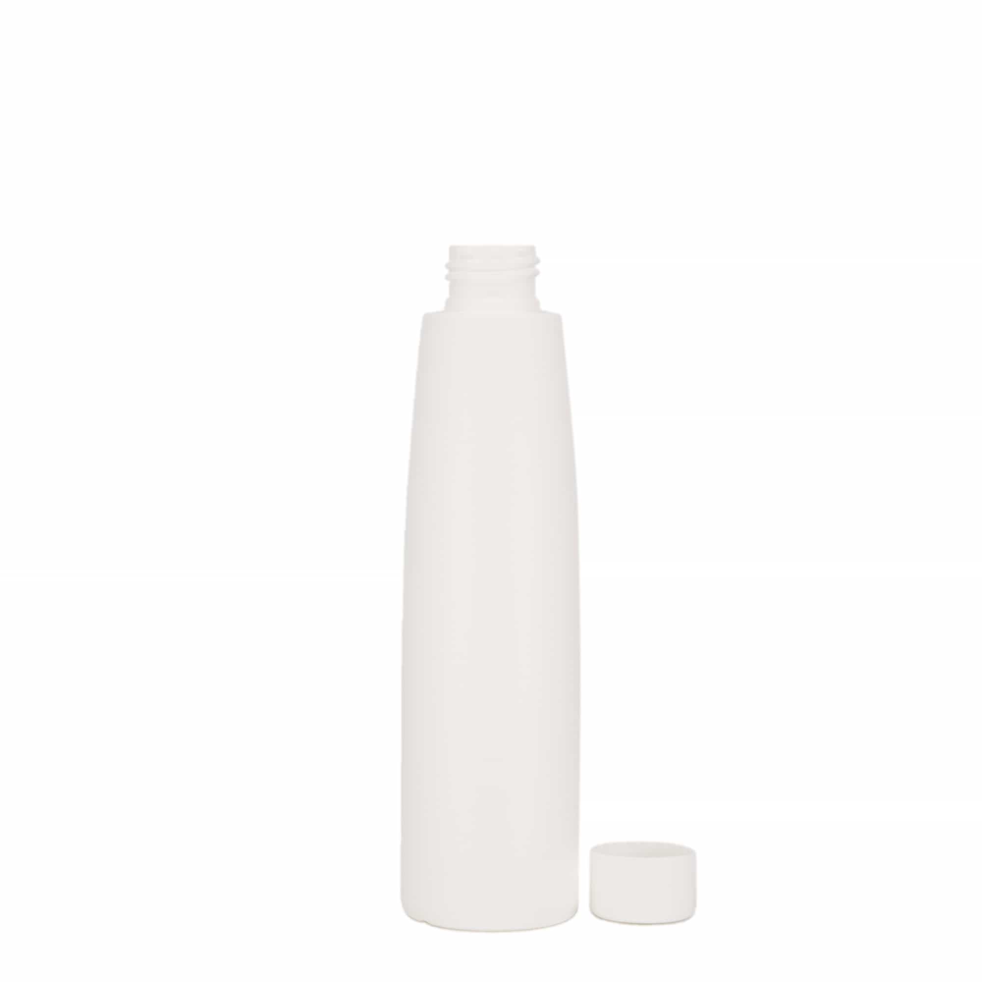 200 ml műanyag palack 'Donald', HDPE, fehér, nyakméret: 24/410