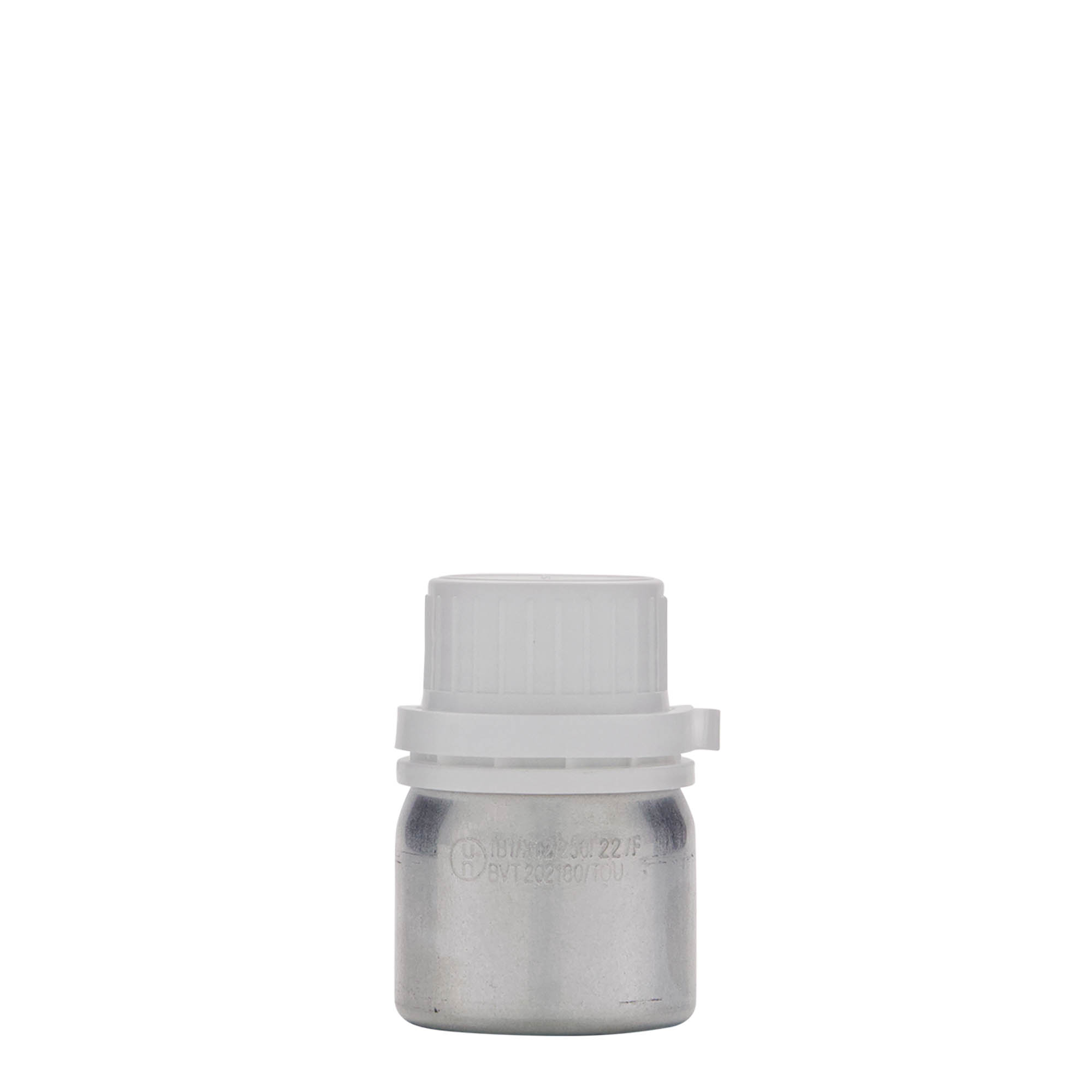50 ml alumínium palack, fém, ezüst, nyílás: DIN 32