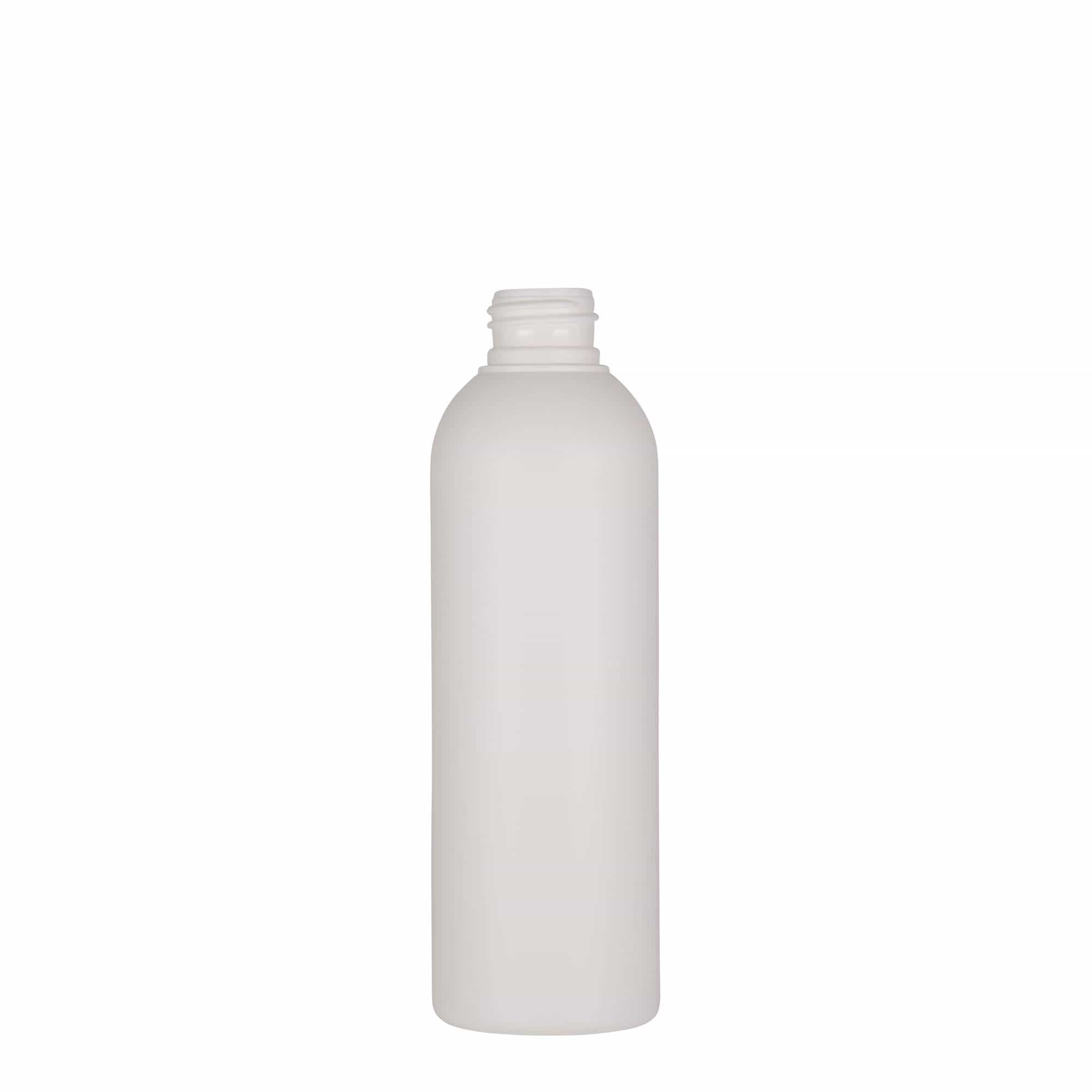 200 ml műanyag palack 'Tuffy', HDPE, fehér, nyílás: 24/410