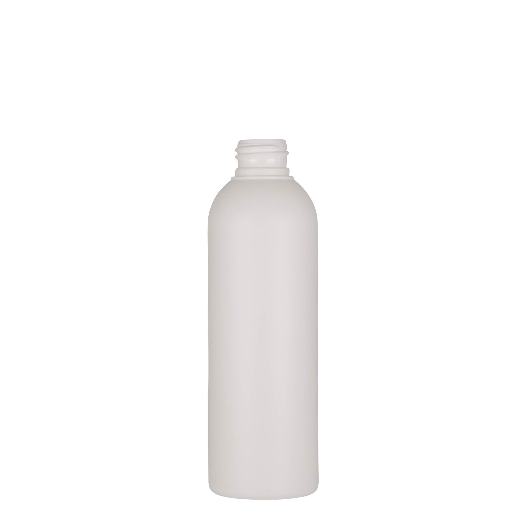 200 ml műanyag palack 'Tuffy', HDPE, fehér, nyílás: 24/410