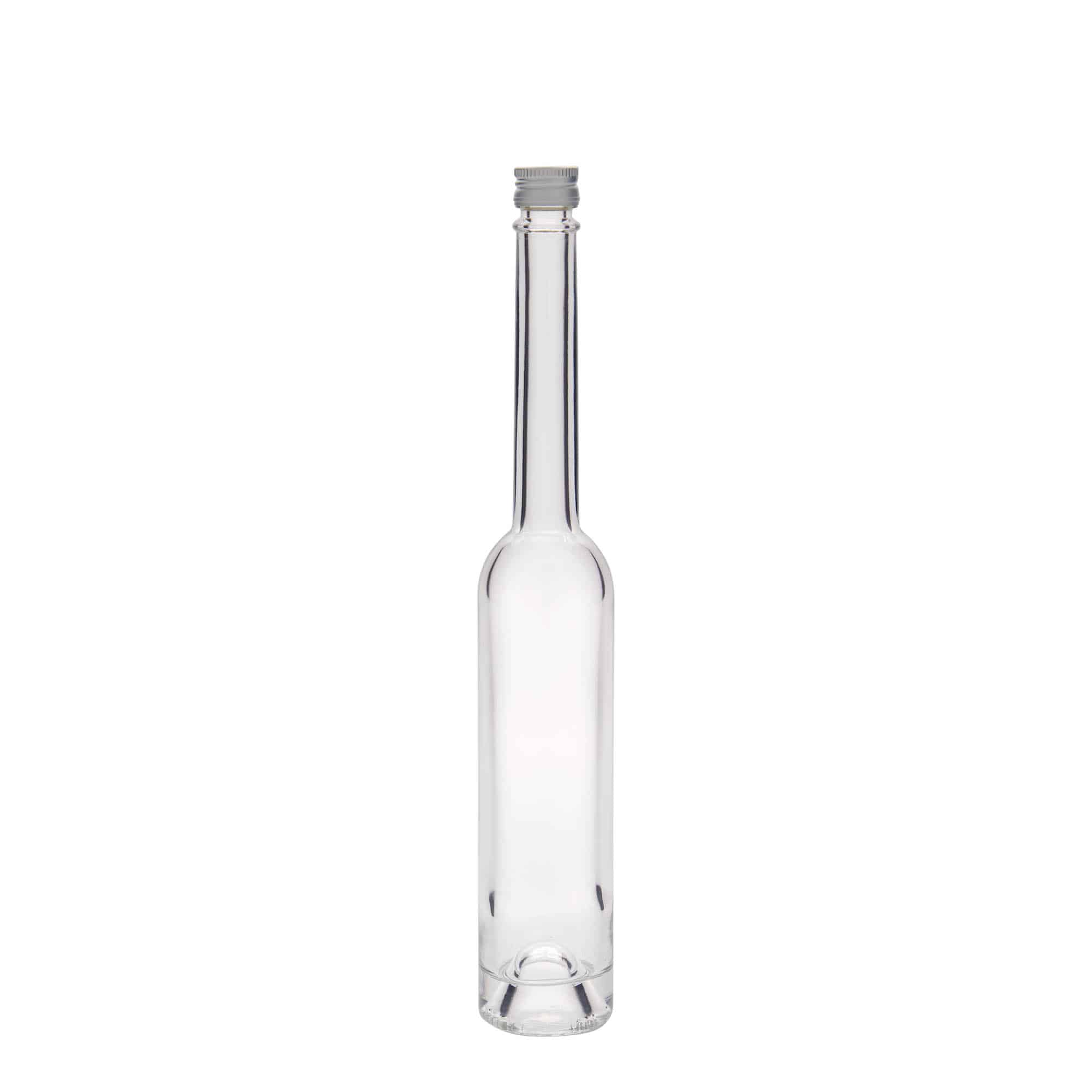 100 ml-es üvegpalack 'Platina', szájnyílás: PP 18