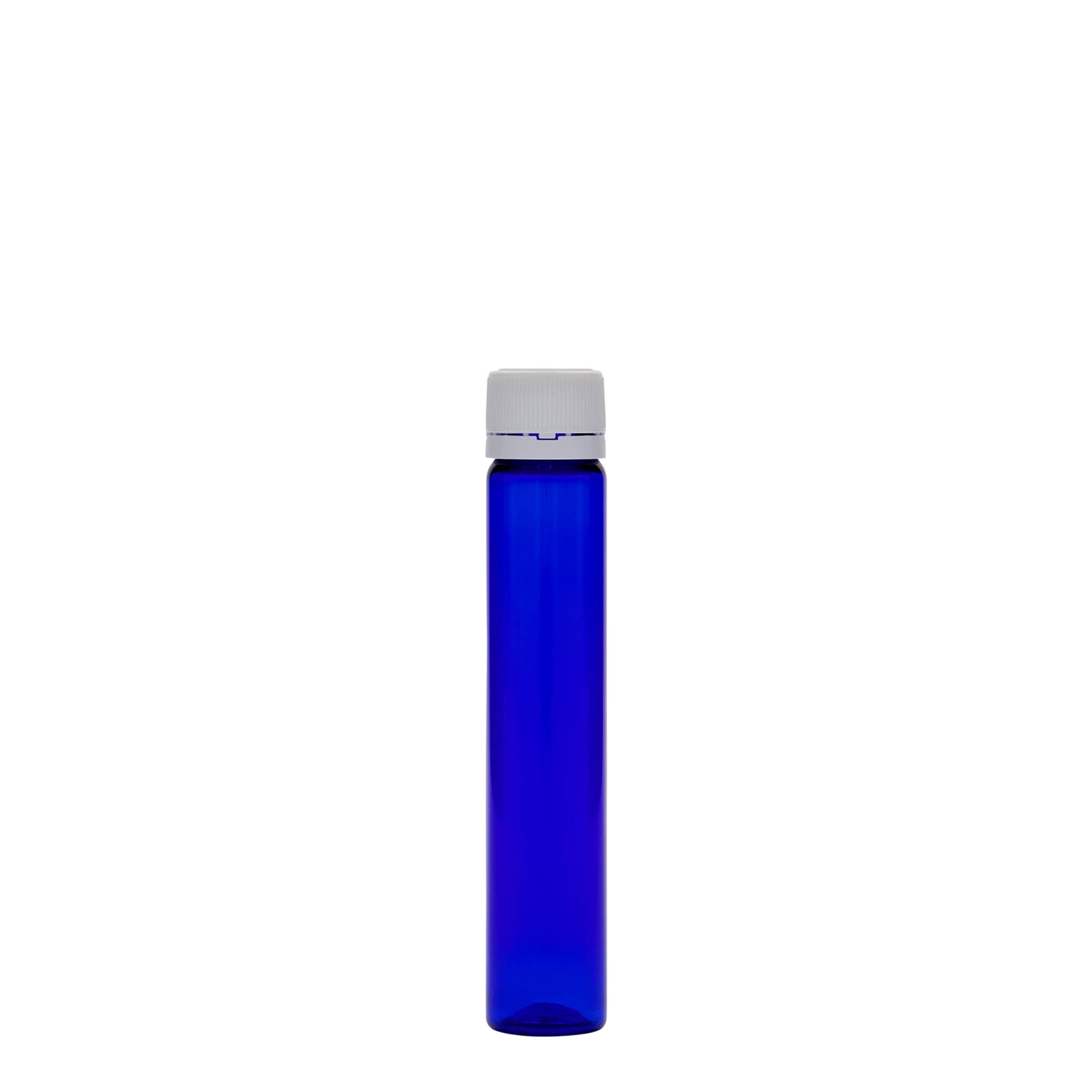 25 ml PET-cső, műanyag, királykék, nyílás: csavarzár