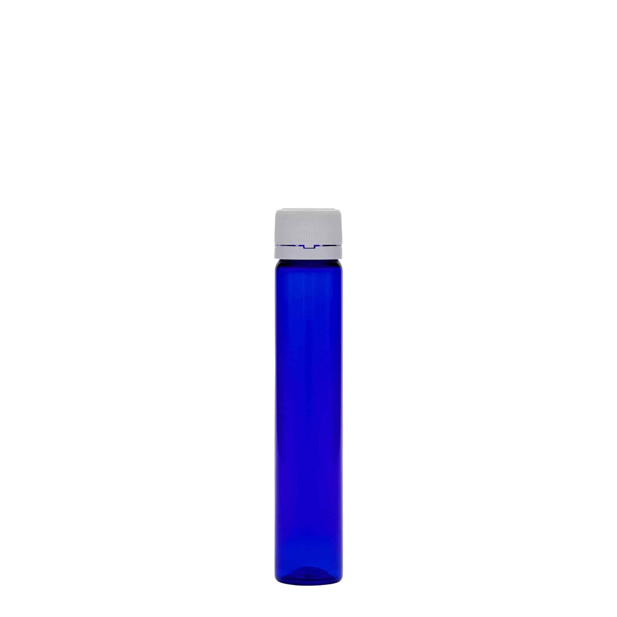 25 ml PET-cső, műanyag, királykék, nyílás: csavarzár