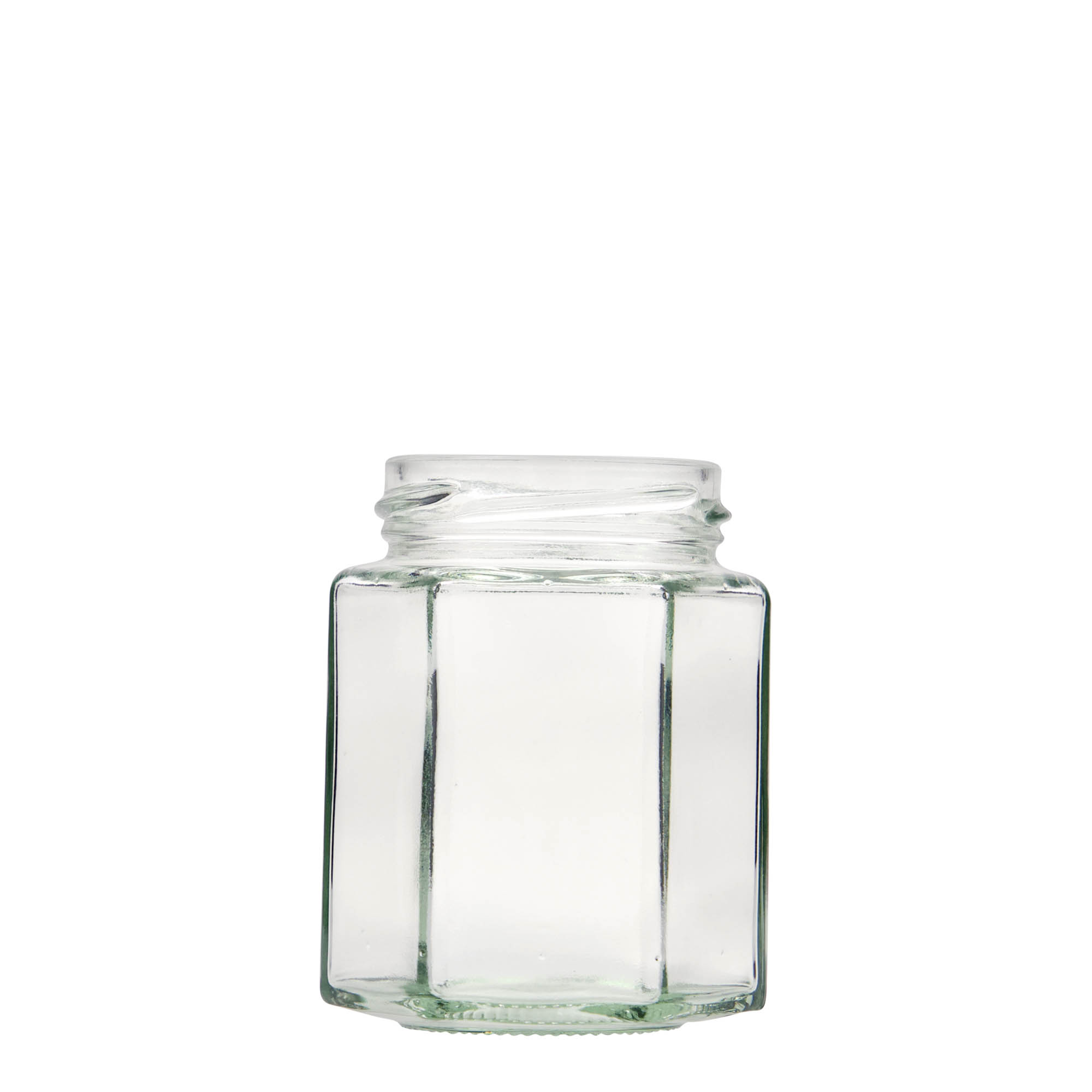 196 ml hatszögletű üveg, nyílás: csavaros zárófedél (TO 58) 196 ml hatszögletű üveg, nyílás: csavaros zárófedél (TO 58)