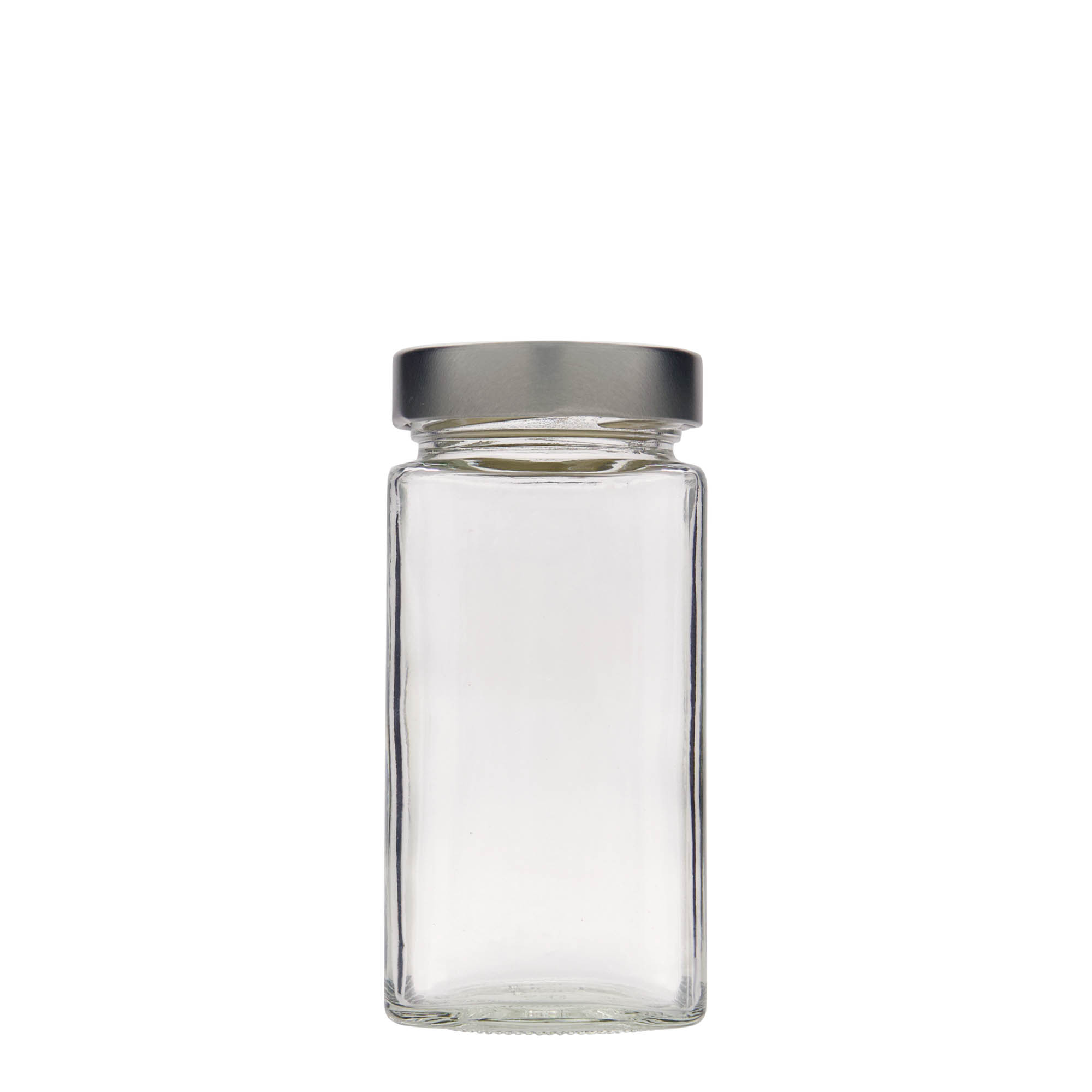 314 ml négyszögletes üveg 'Funny', nyílás: mély csavarzár (DTO 58)