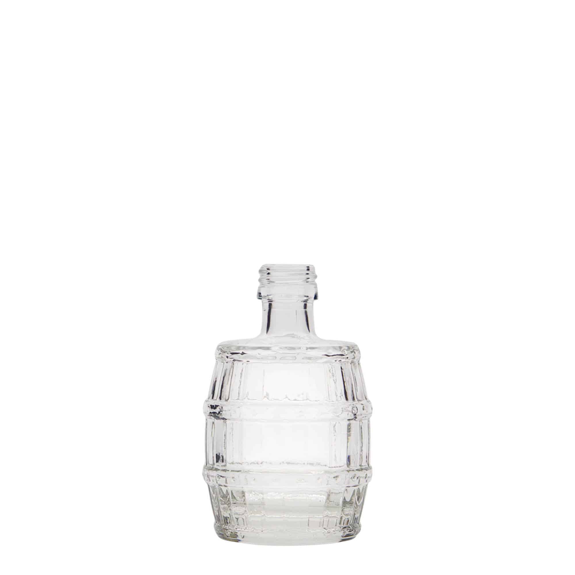 50 ml-es üvegpalack 'Fass', szájnyílás: PP 18 50 ml-es üvegpalack 'Fass', szájnyílás: PP 18