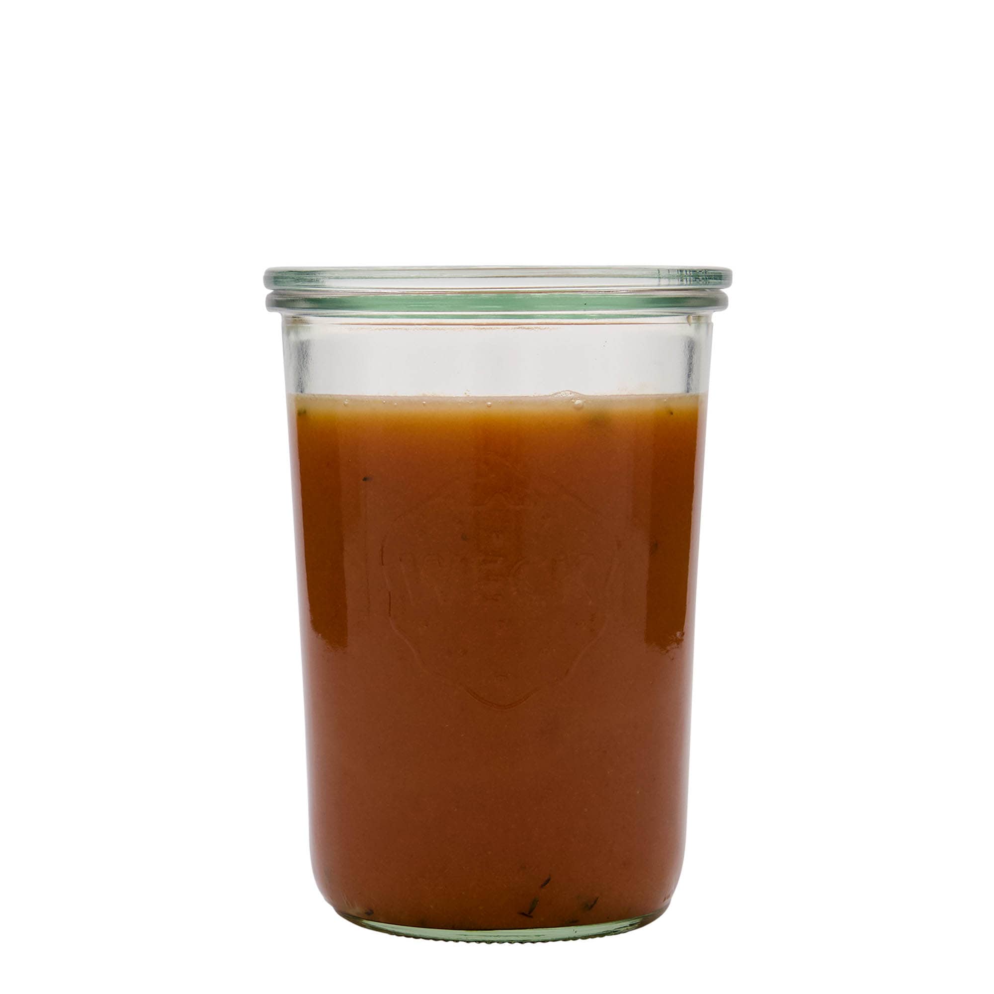 850 ml WECK fordított üveg, perem: kerek szélű