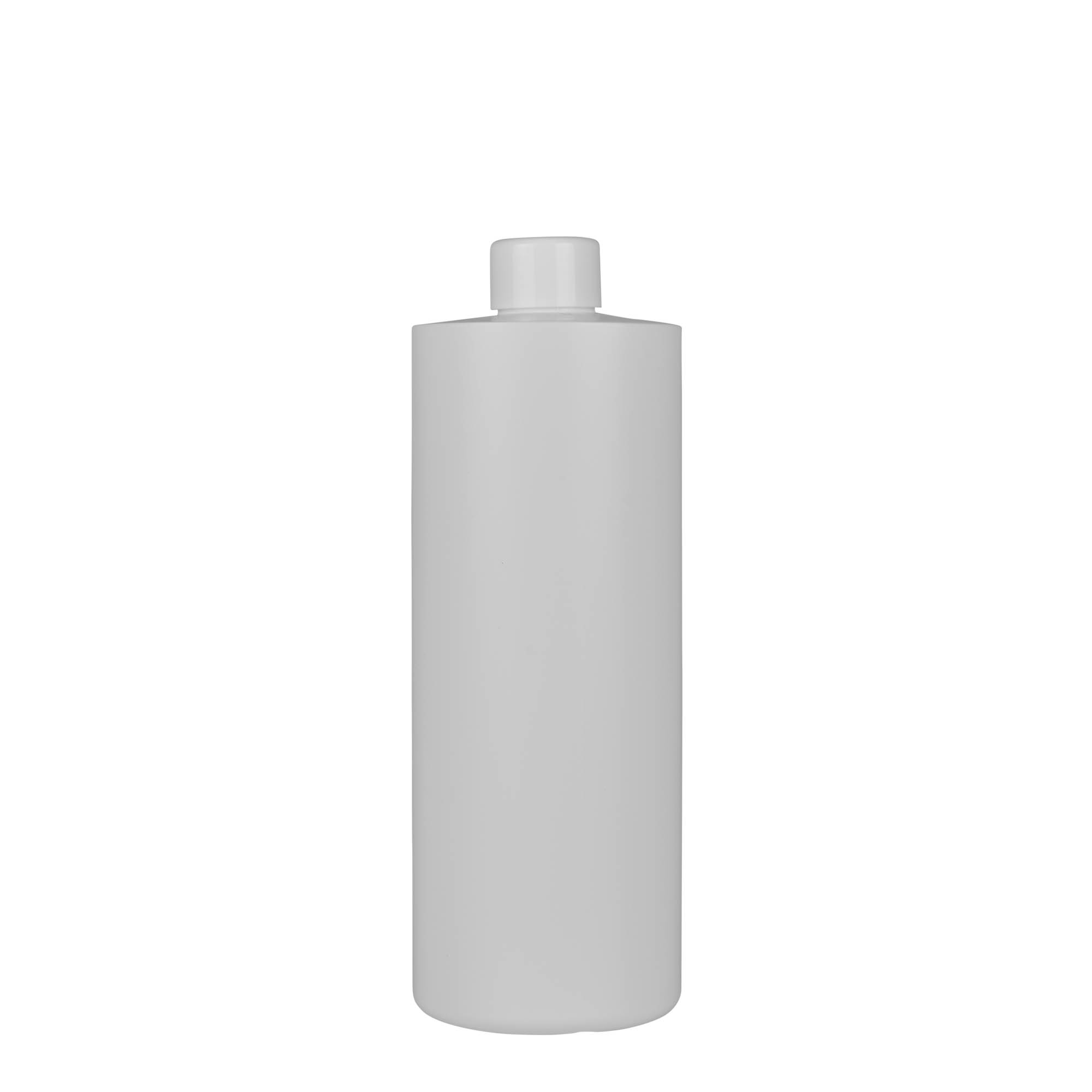 500 ml műanyag palack 'Pipe', zöld HDPE, fehér, nyak: 24/410 500 ml műanyag palack 'Pipe', zöld HDPE, fehér, nyak: 24/410