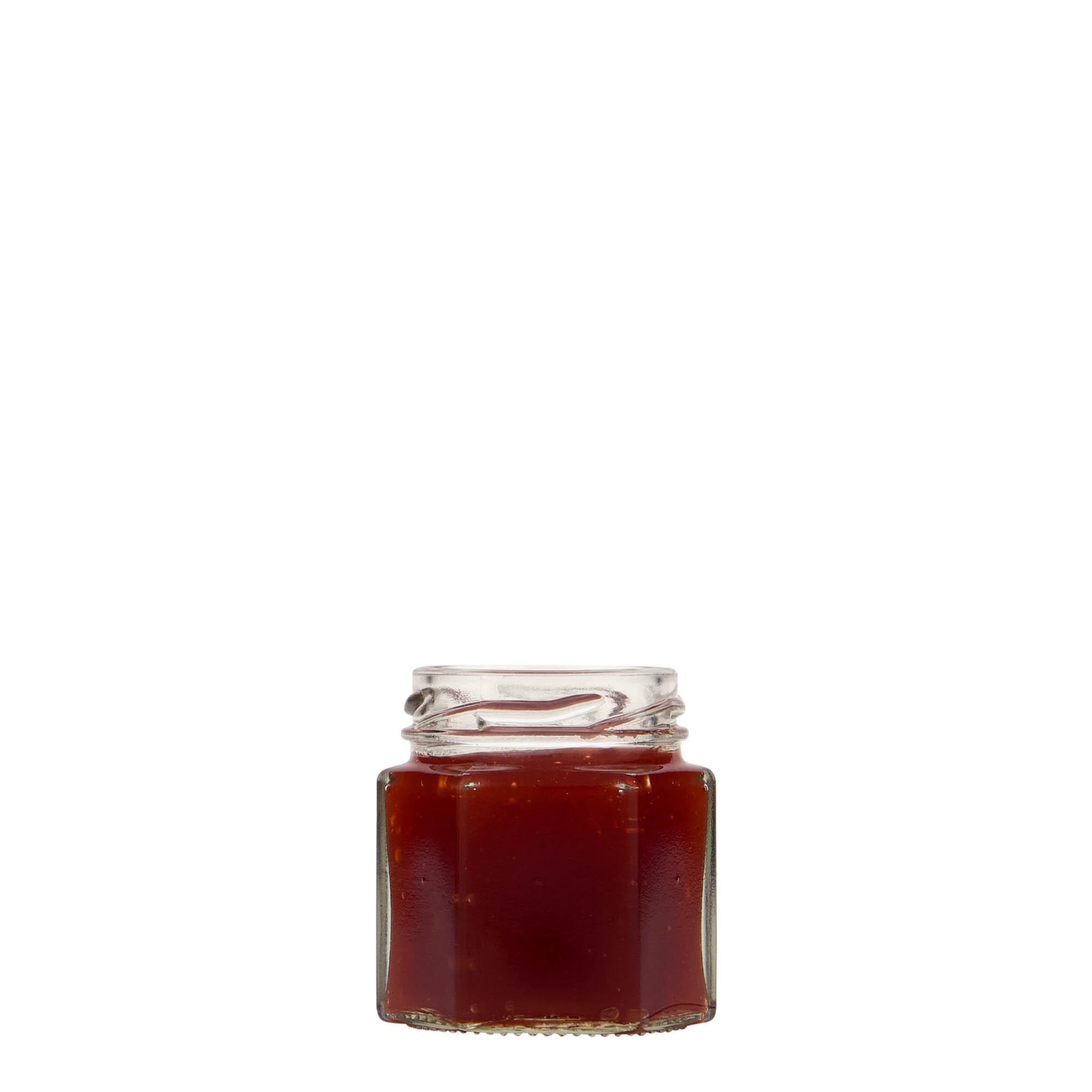 47 ml hatszögletű üveg, nyílás: csavaros zárófedél (TO 43) 47 ml hatszögletű üveg, nyílás: csavaros zárófedél (TO 43)