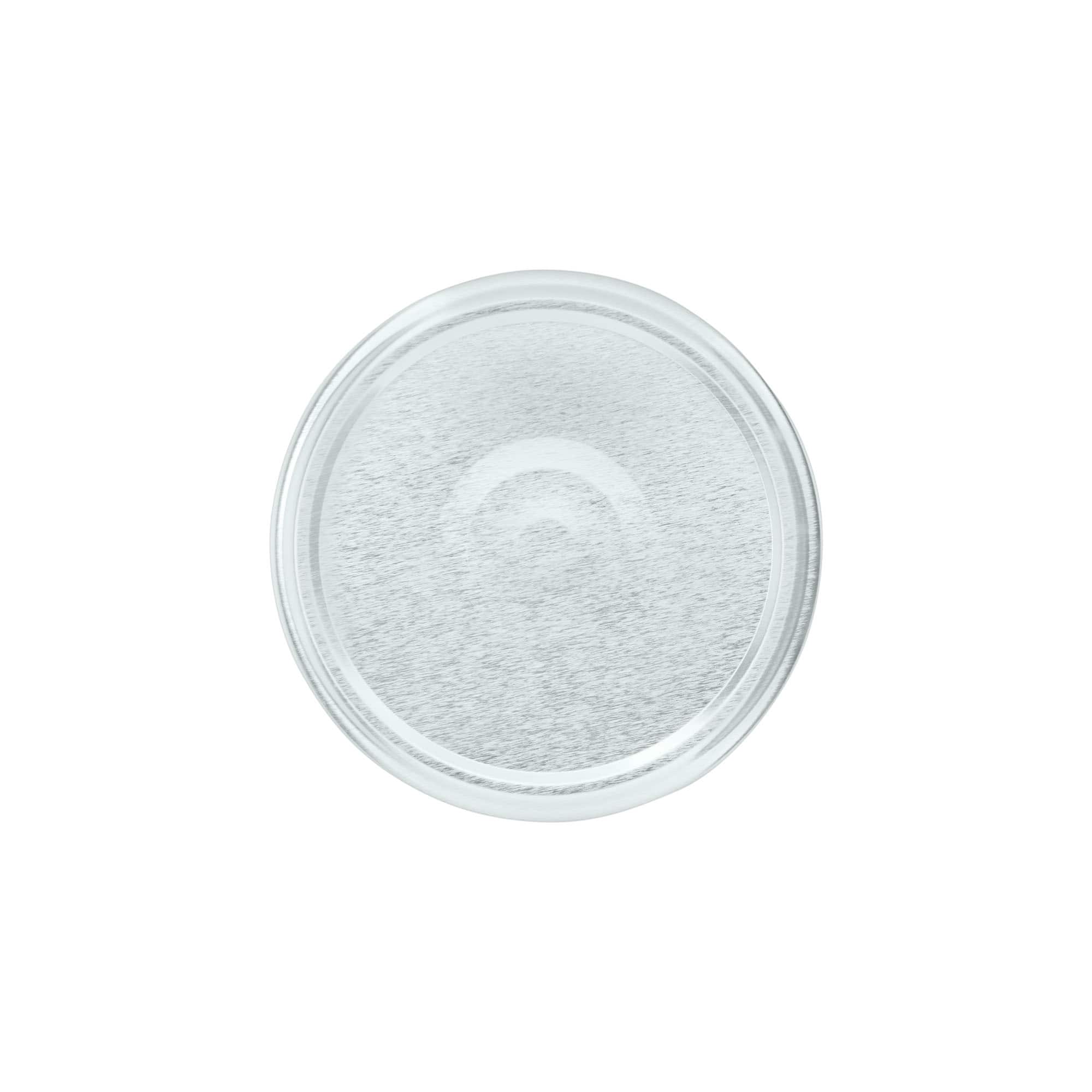 Twist-Off-fedél, fehérlemez, ezüst, nyílásra: TO 82