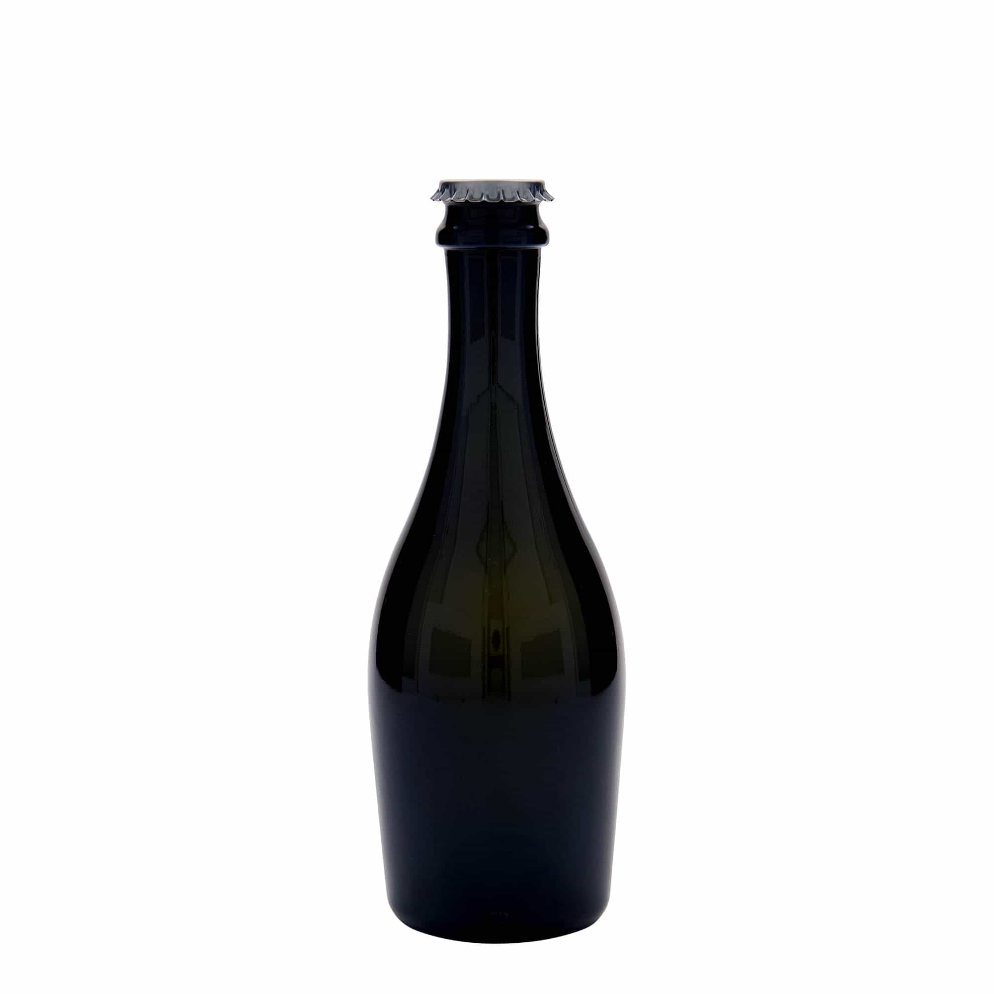330 ml pezsgősüveg 'Carmen', üveg, antikzöld, nyak: csavarzár