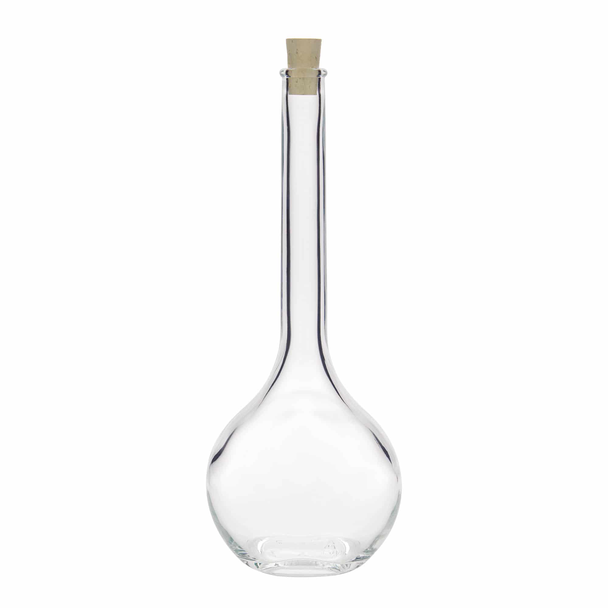 500 ml üvegpalack 'Contessa', ovális, nyílás: parafa