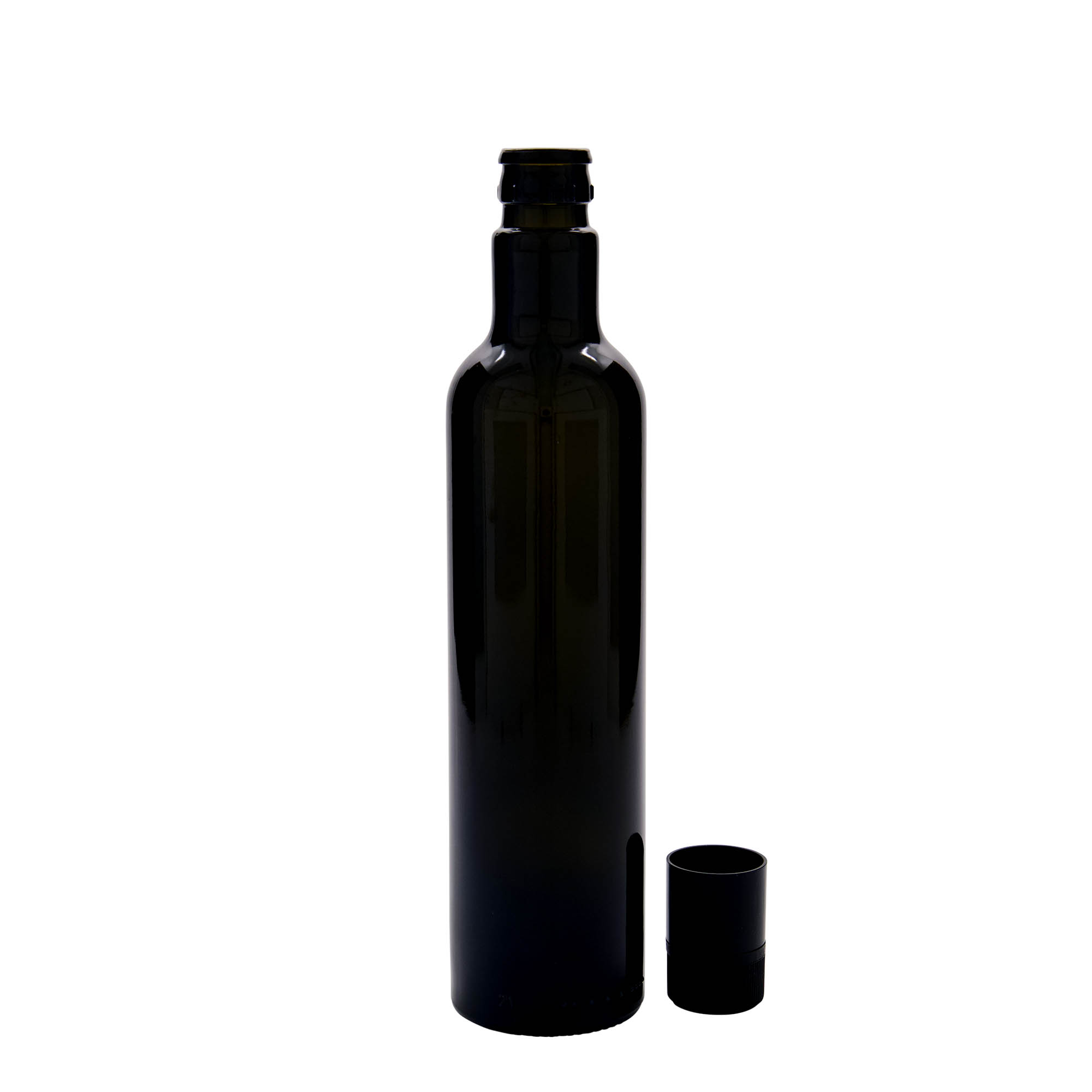 500 ml ecet-/olajüveg 'Willy New', üveg, antikzöld, nyílás: DOP 500 ml ecet-/olajüveg 'Willy New', üveg, antikzöld, nyílás: DOP