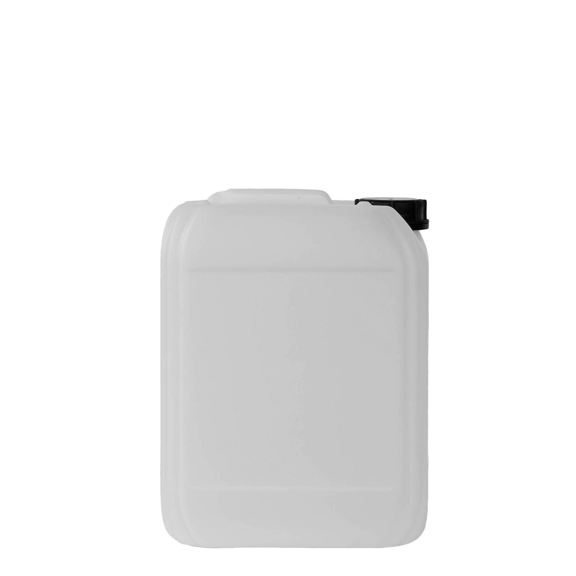 10 l kanna, téglalap alakú, HDPE műanyag, natúr, nyílás: ND 55 10 l kanna, téglalap alakú, HDPE műanyag, natúr, nyílás: ND 55