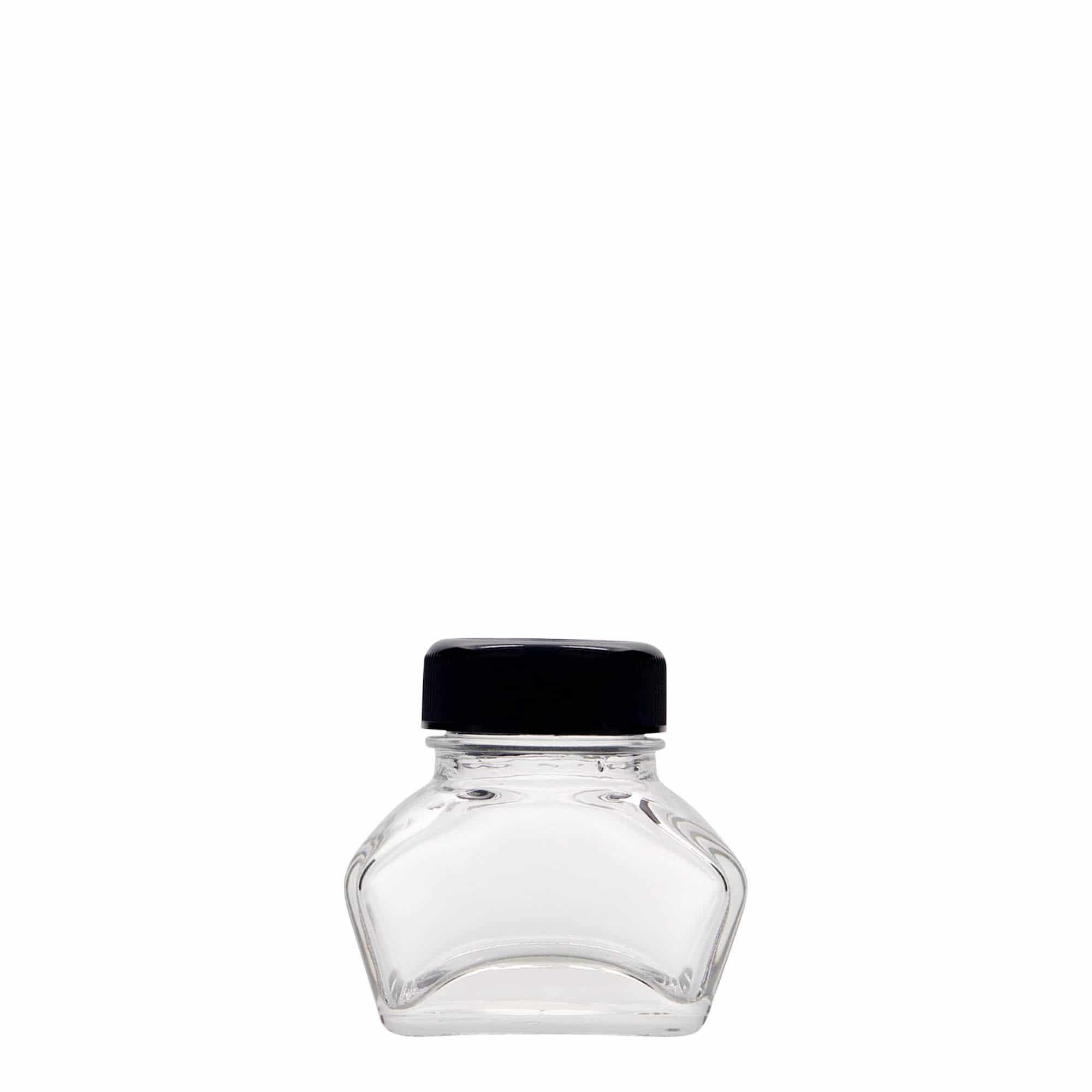 30 ml tintatartó, téglalap alakú, nyílás: csavarzáras