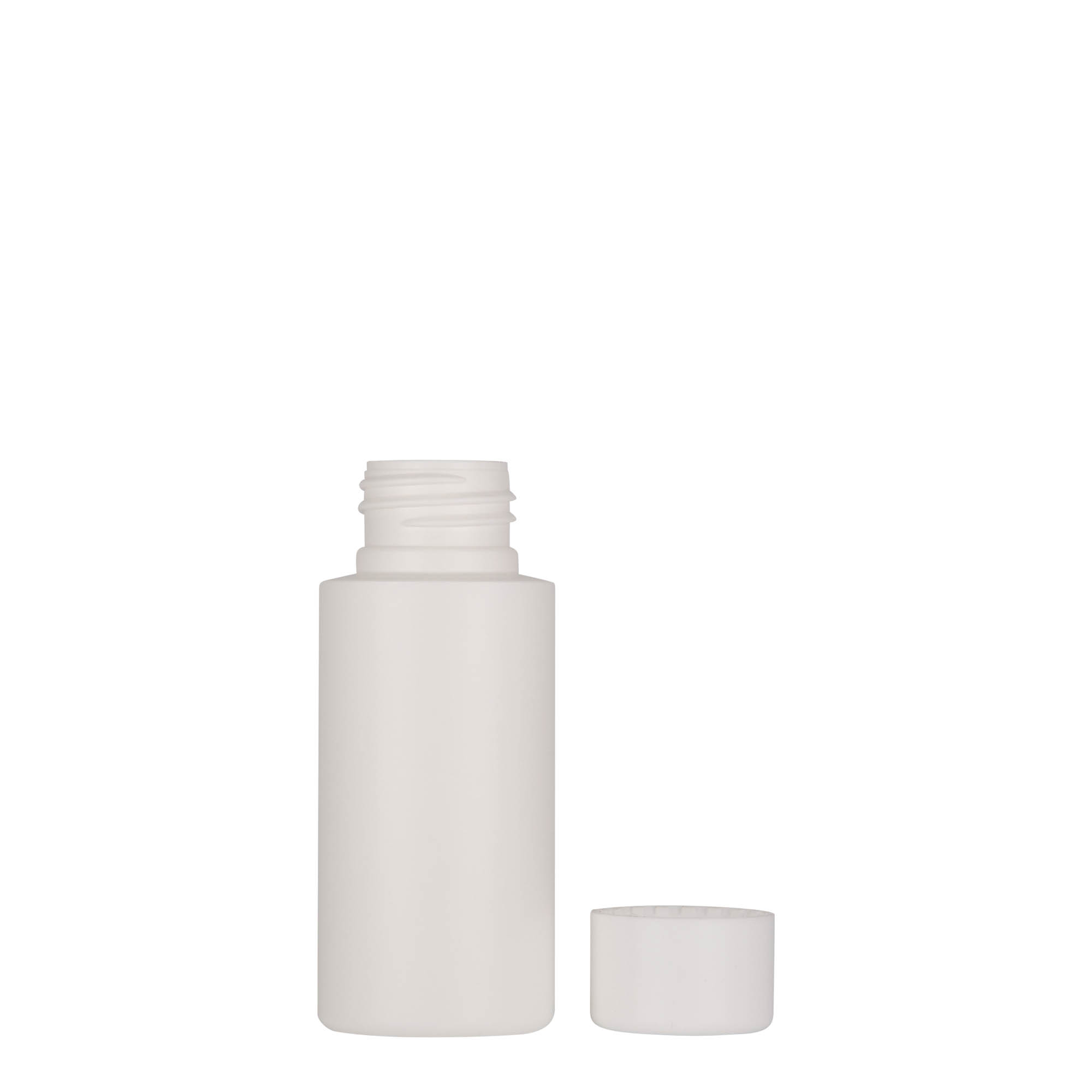 50 ml műanyag flakon 'Pipe', HDPE, fehér, nyak: 24/410 50 ml műanyag flakon 'Pipe', HDPE, fehér, nyak: 24/410