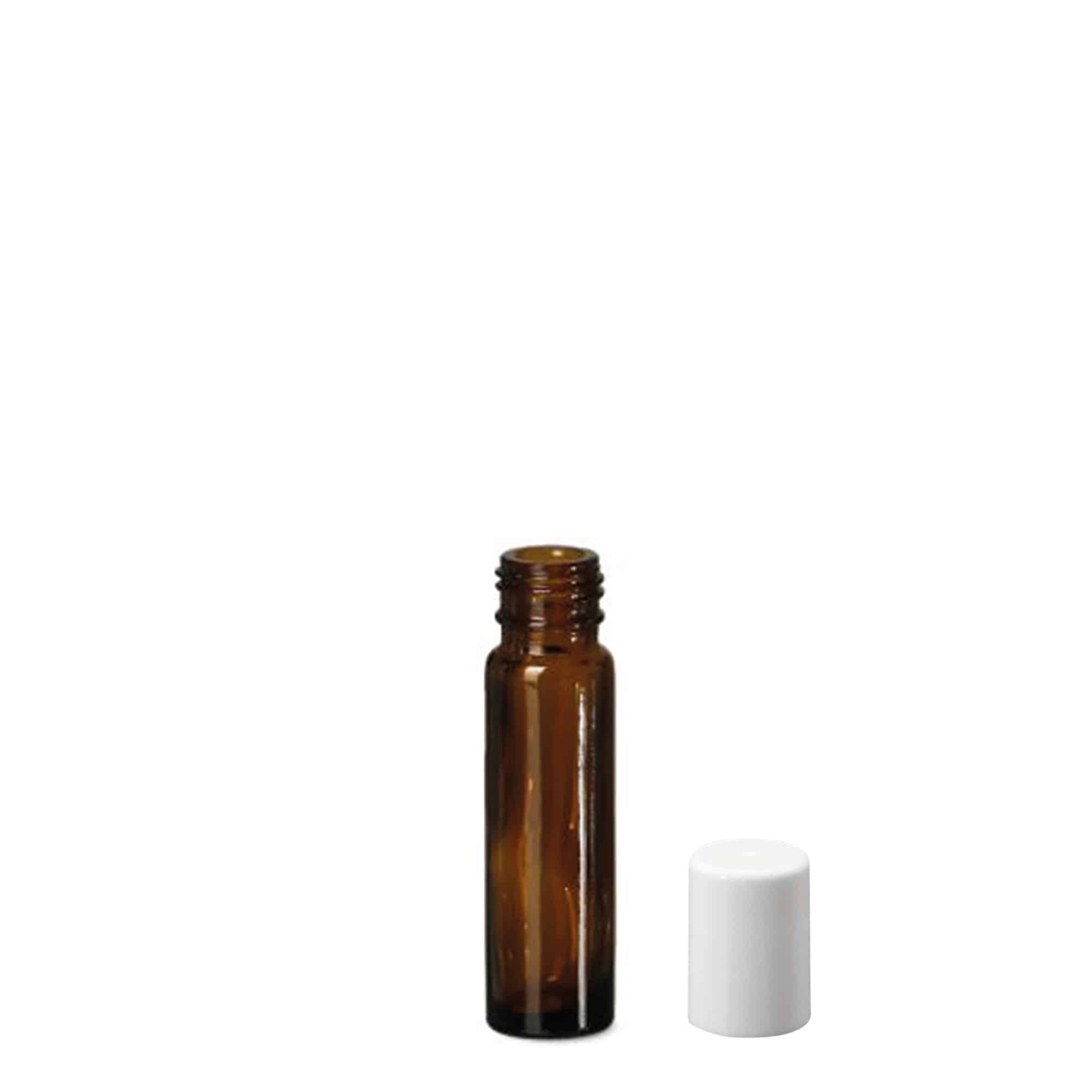 10 ml roll-on üveg, üveg, barna, nyak: csavaros kupak