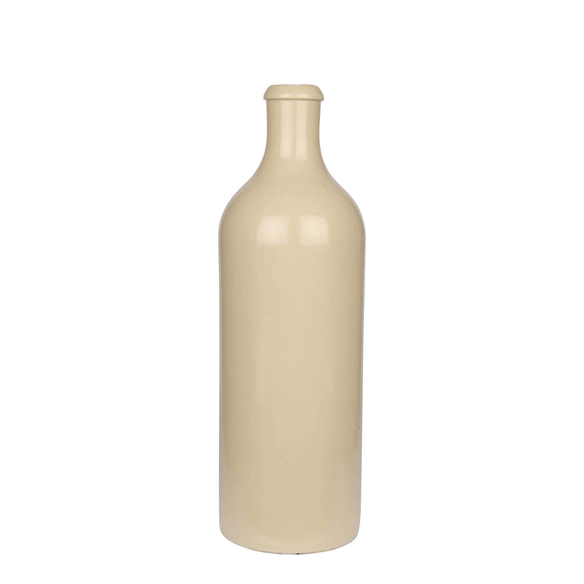 750 ml agyagedény, kőedény, bézs, nyílás: parafa