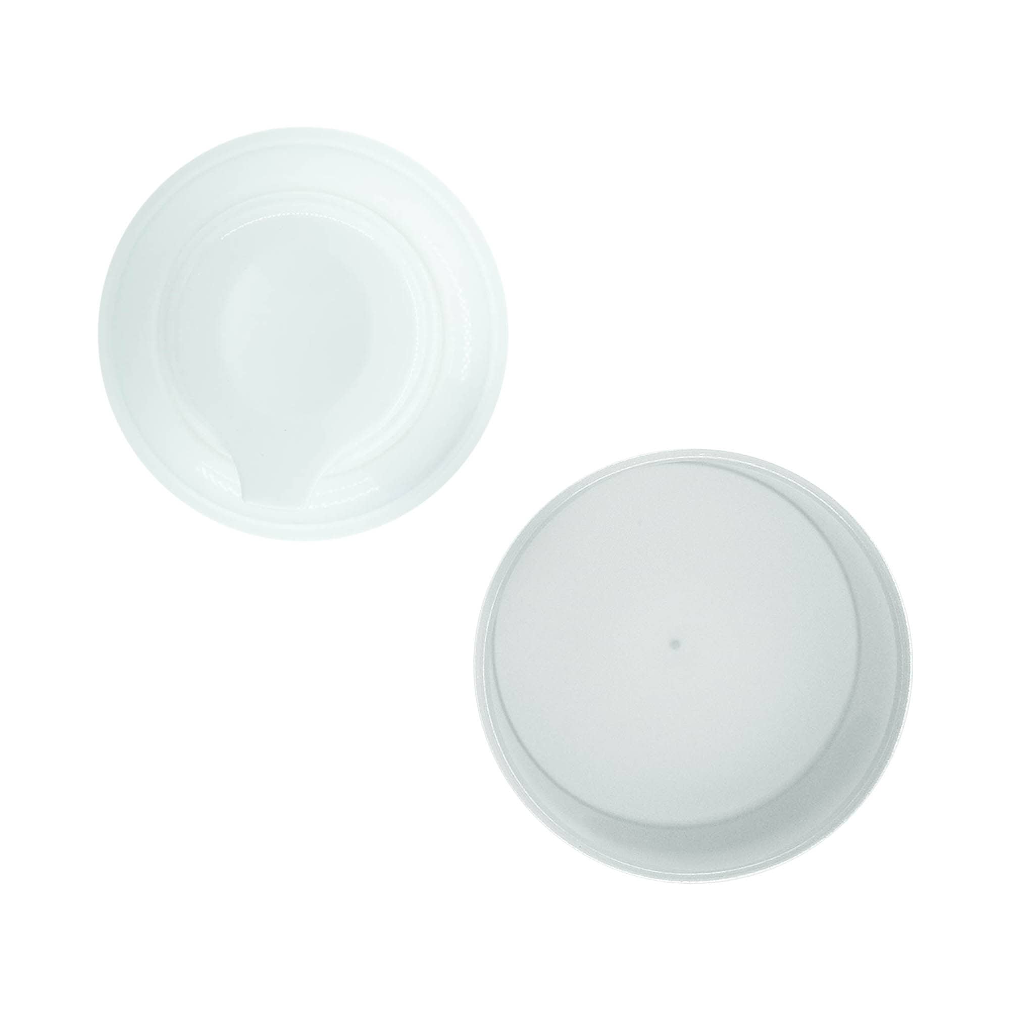 Airless adagoló pumpafej „Mezzo“, D típus, PP műanyag, fehér matt ezüstmetál kupakkal
