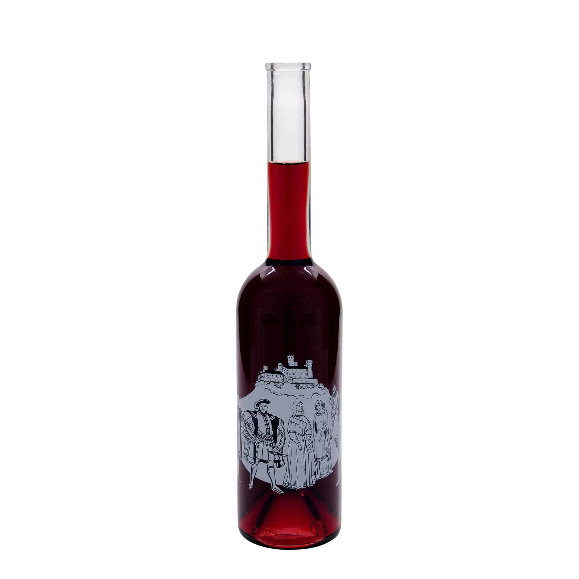 500 ml üveges palack 'Opera', motívum: középkor, nyílás: parafa 500 ml üveges palack 'Opera', motívum: középkor, nyílás: parafa