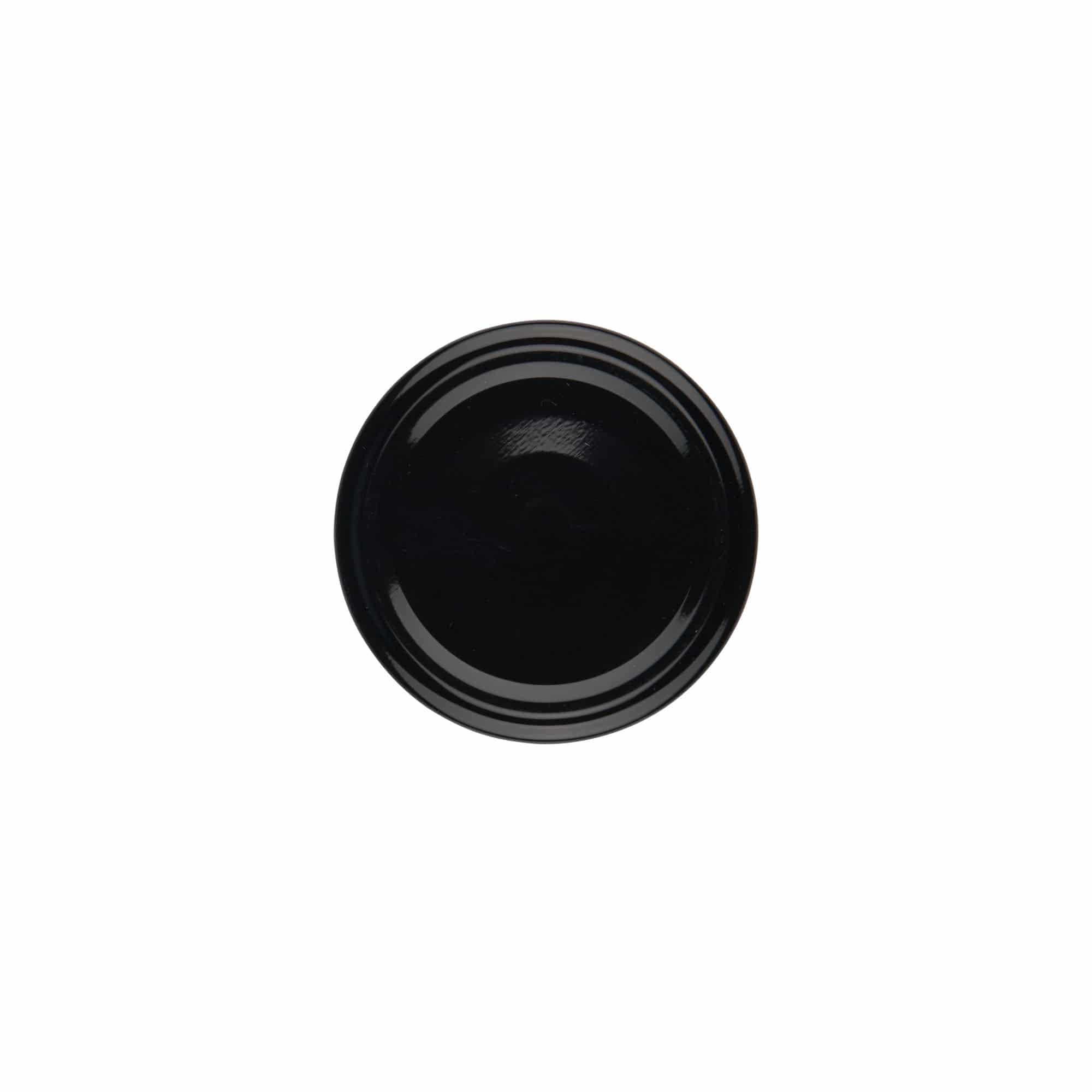 Twist-off fedő, fehérlemez, fekete, nyílásra: TO 58 Twist-off fedő, fehérlemez, fekete, nyílásra: TO 58